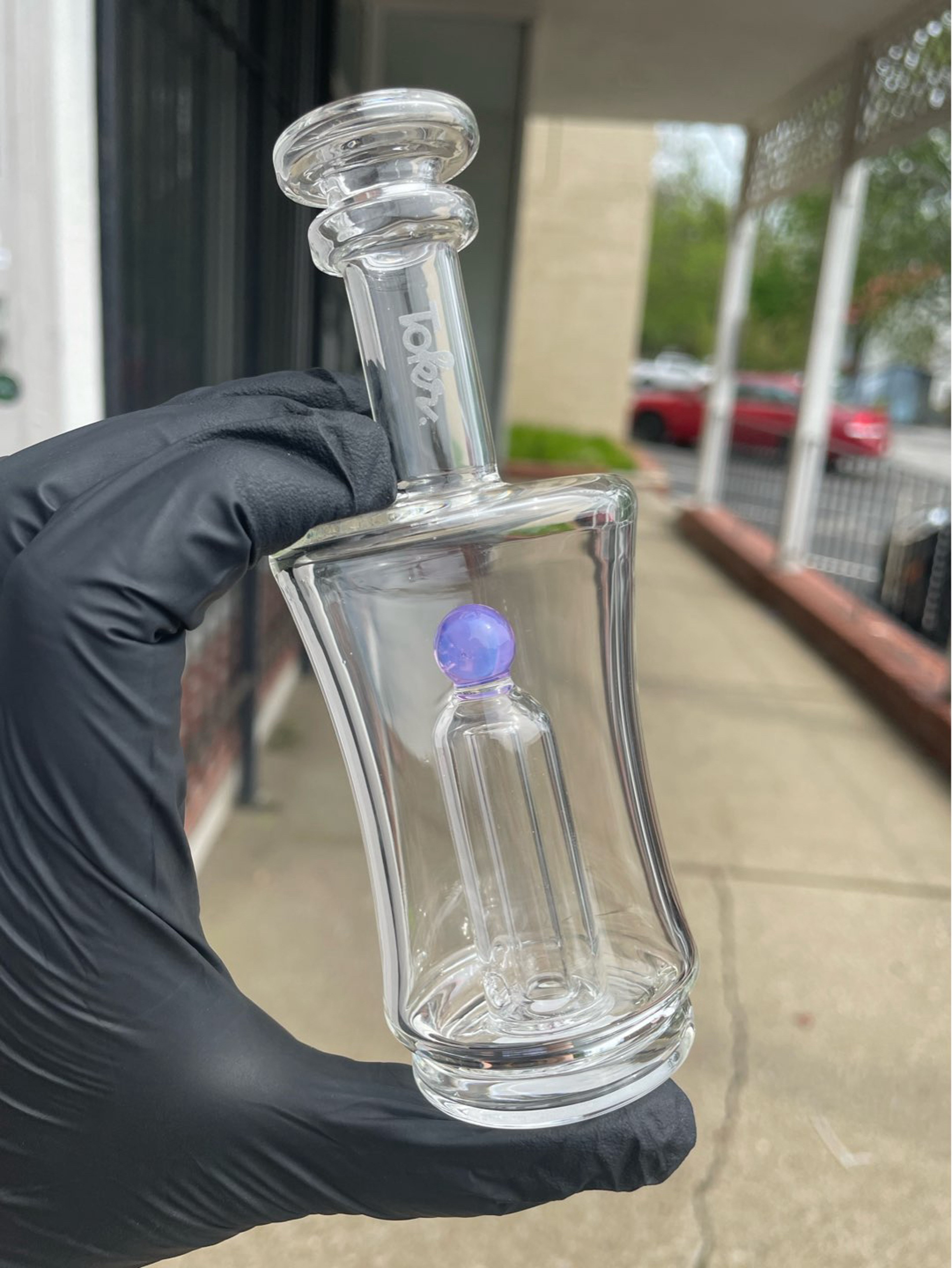 Preview pic of Tokr Glass Puffco Top Pink Slyme