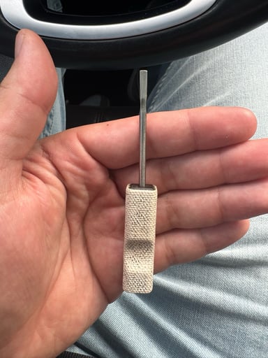 Preview pic of Mystic timber custom leather wrapped dabber