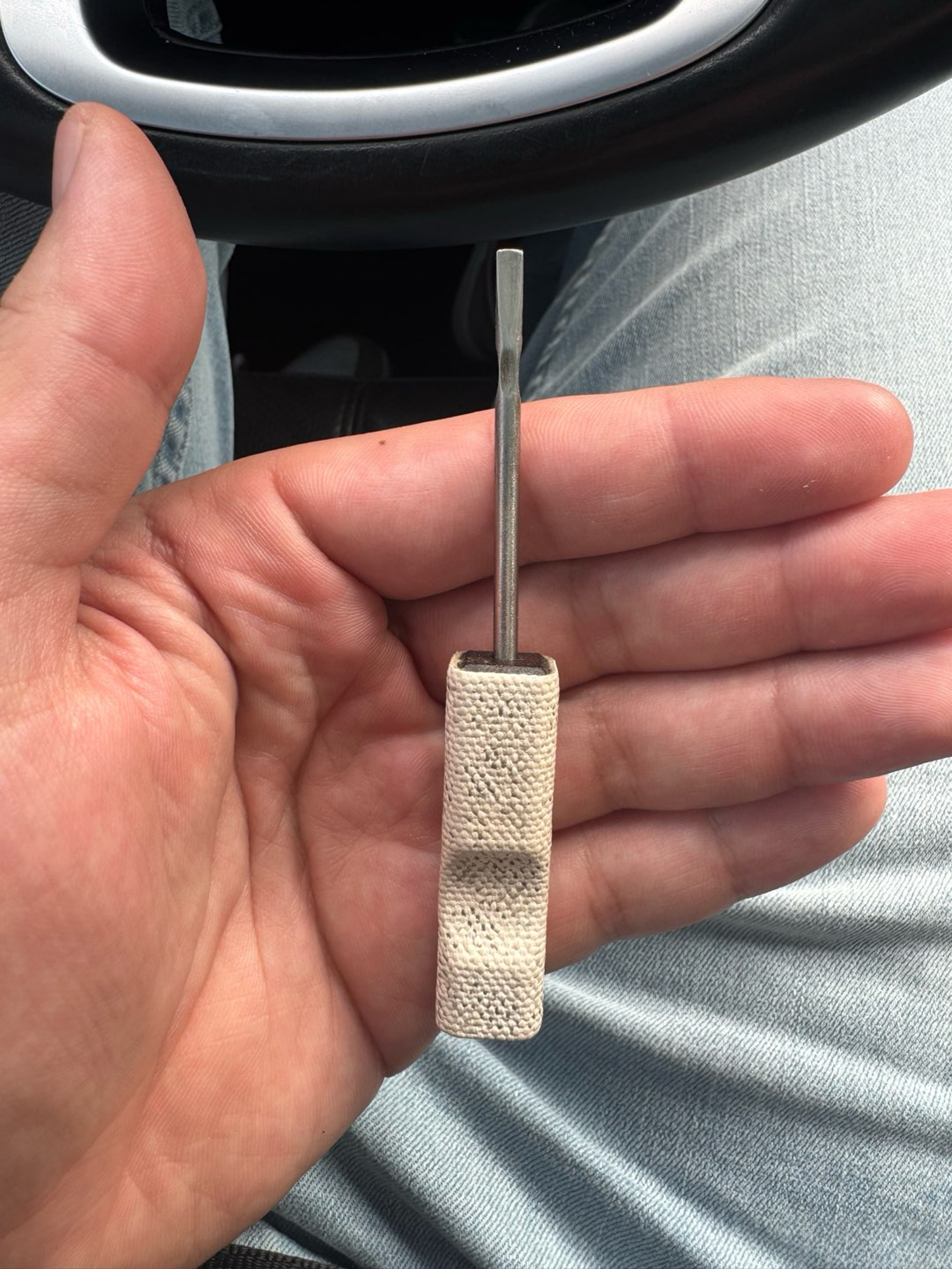 Preview pic of Mystic timber custom leather wrapped dabber
