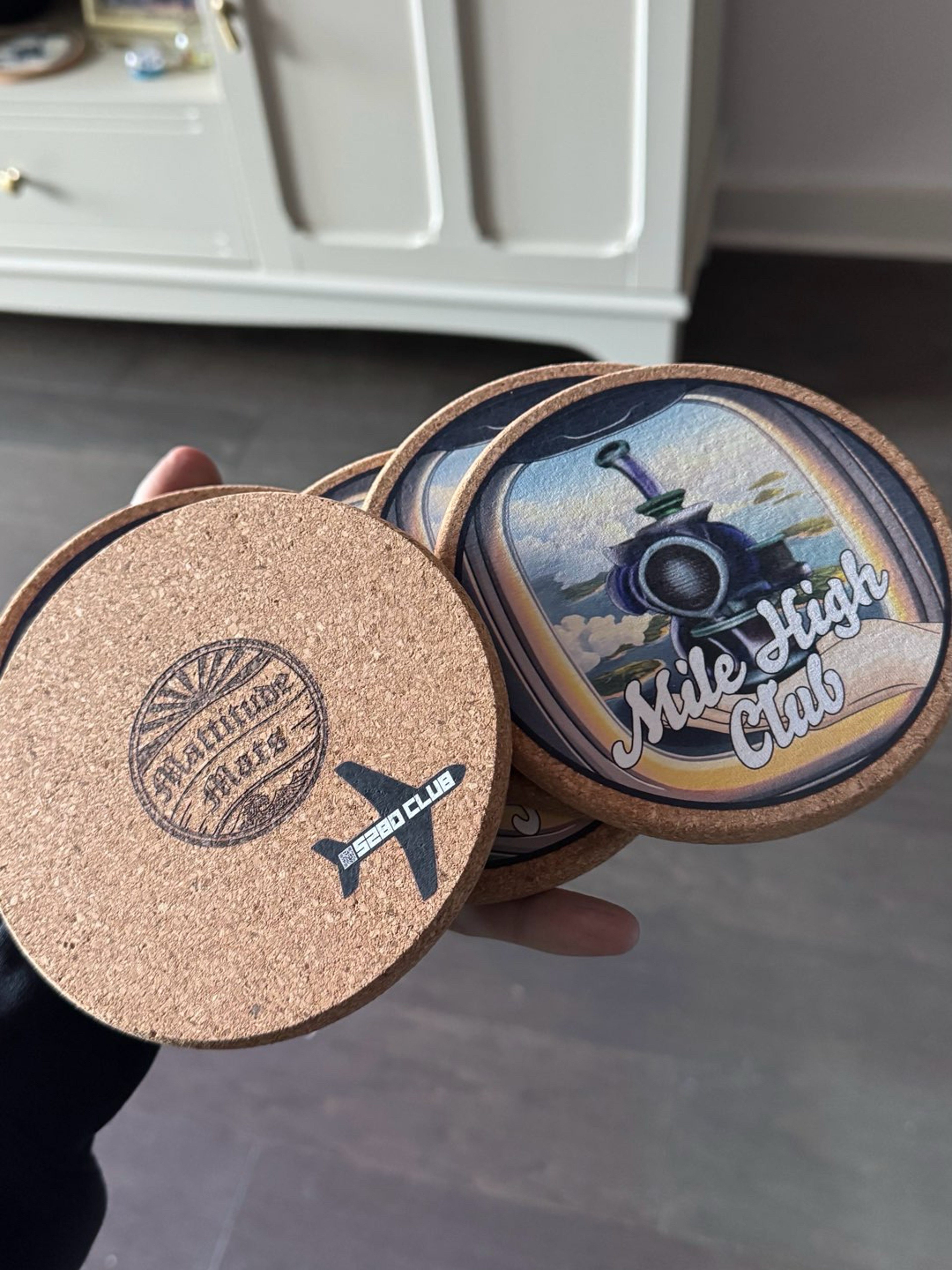 Preview pic of 5280 Club x Mattitude Mats dab mats/coasters 5”