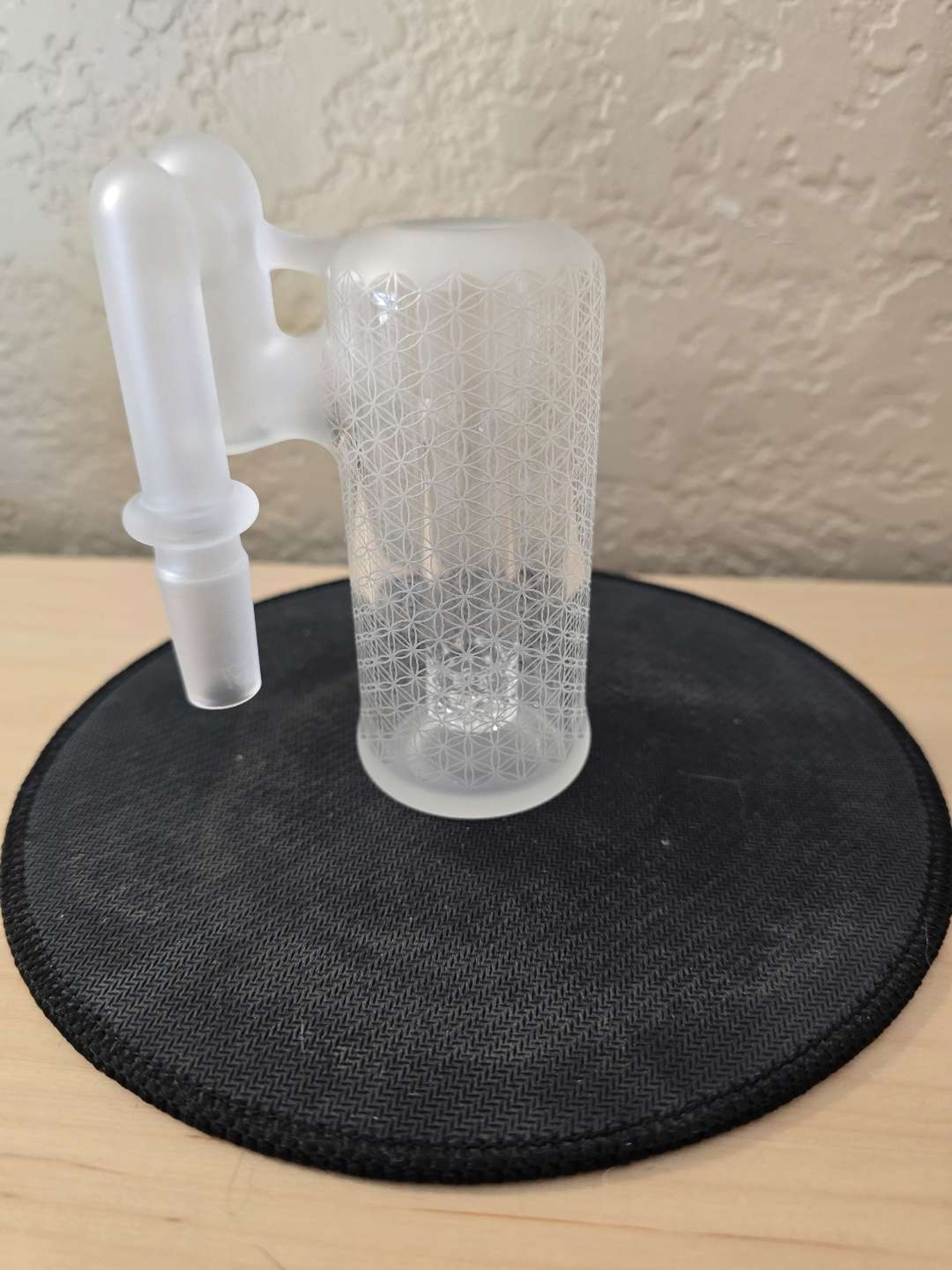 Preview pic of SoL Glassworks sacred G ash catcher, lace perc, 14mm
