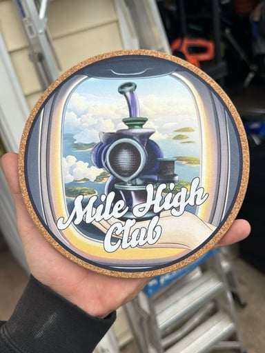 Preview pic of 5280 Club x Mattitude Mats 7” cork dab mats