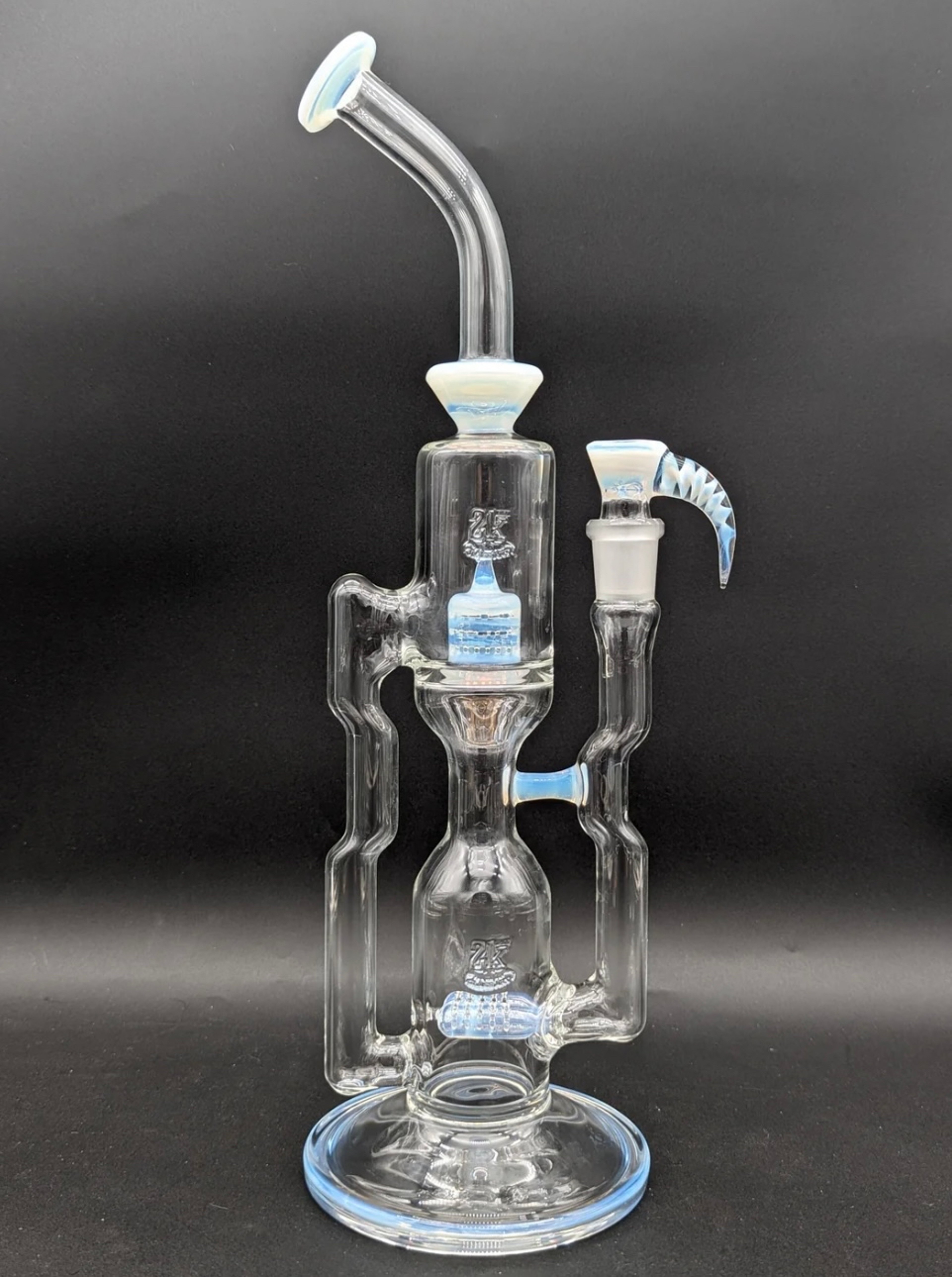Preview pic of 2K GLASS 16" DUAL PERC CAPCYCLER - GHOST