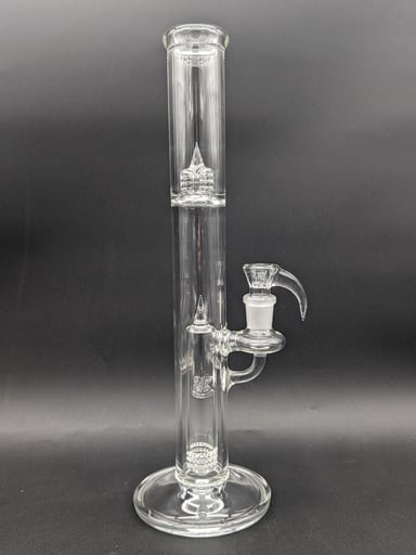Preview pic of 2K GLASS 16" 360 GRID TUBE W/ SPLASH GUARD & 4 HOLE MATCHING SLIDE
