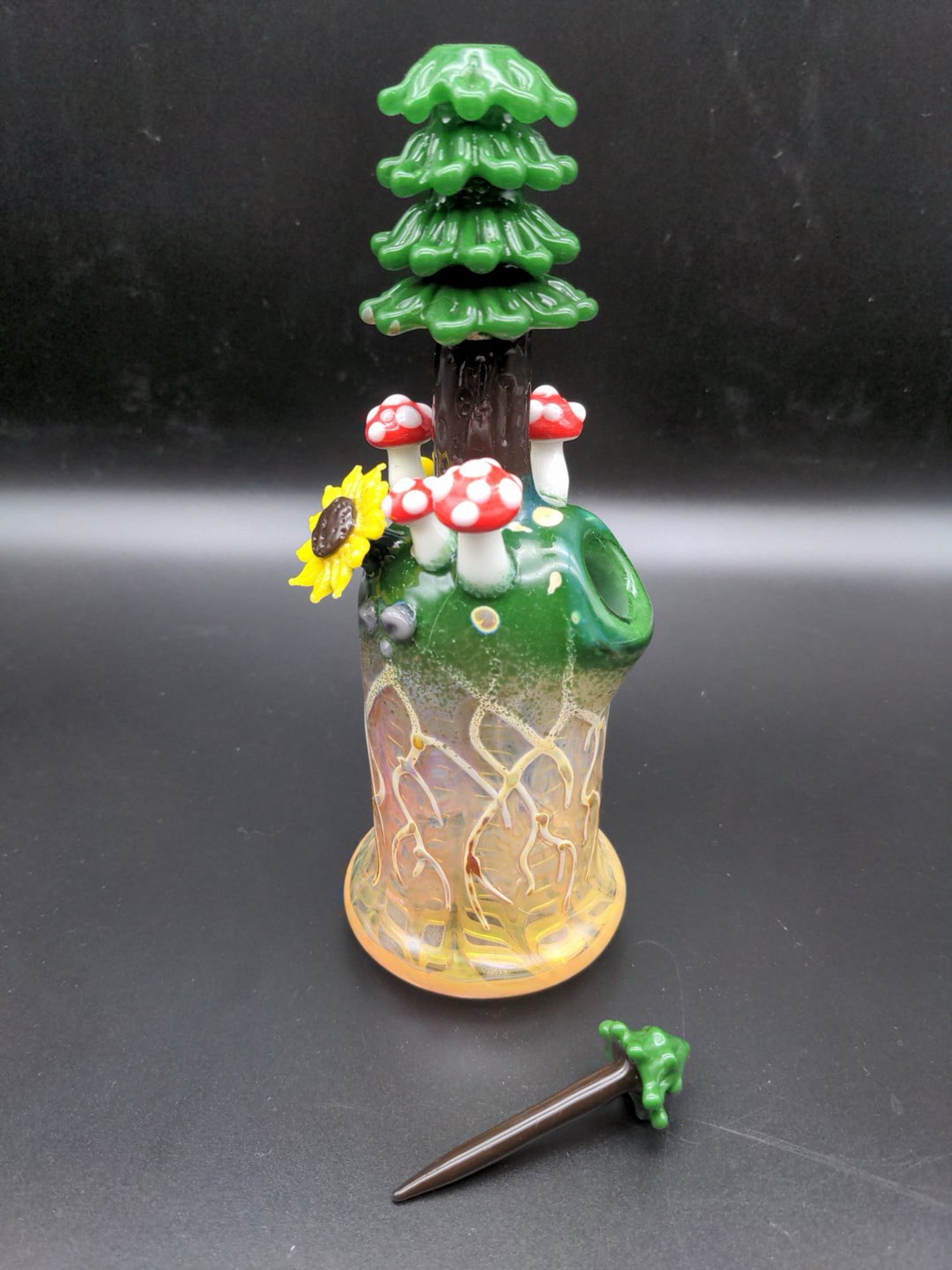 Preview pic of FUMED FOREST TREE RIG & TOOL - LOS1 GLASS