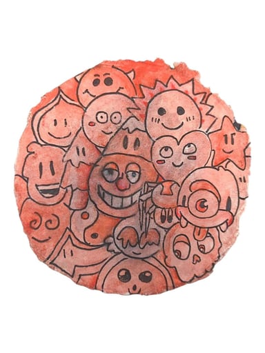 Preview pic of Trevy Metal "Red Pill" Original on Paper