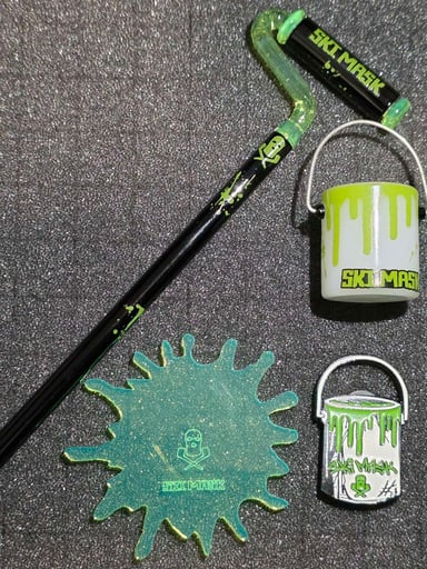 Preview pic of Ski Mask Paint Roller and Wax Paint Bucket