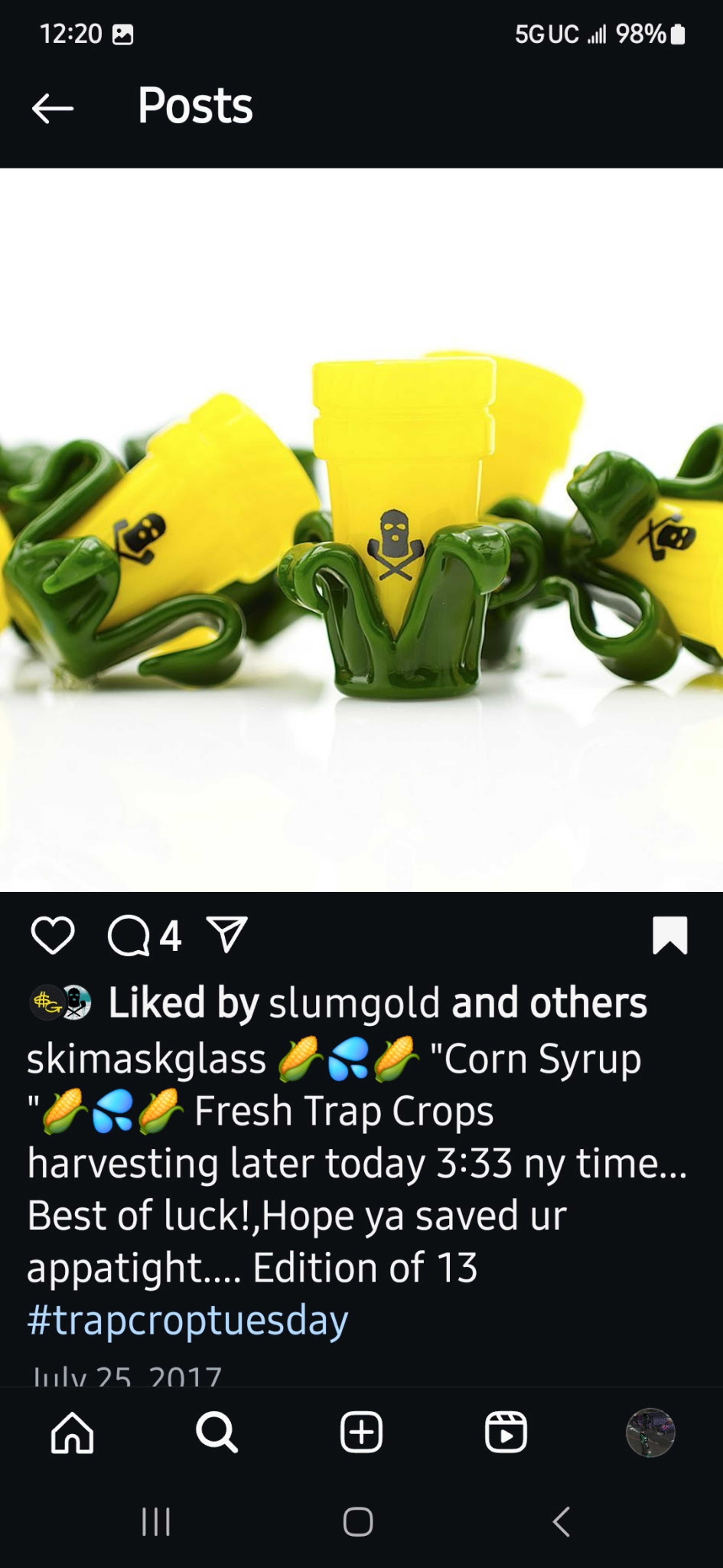 Preview pic of 1/13 Corn Syrup Trap Cup 2017