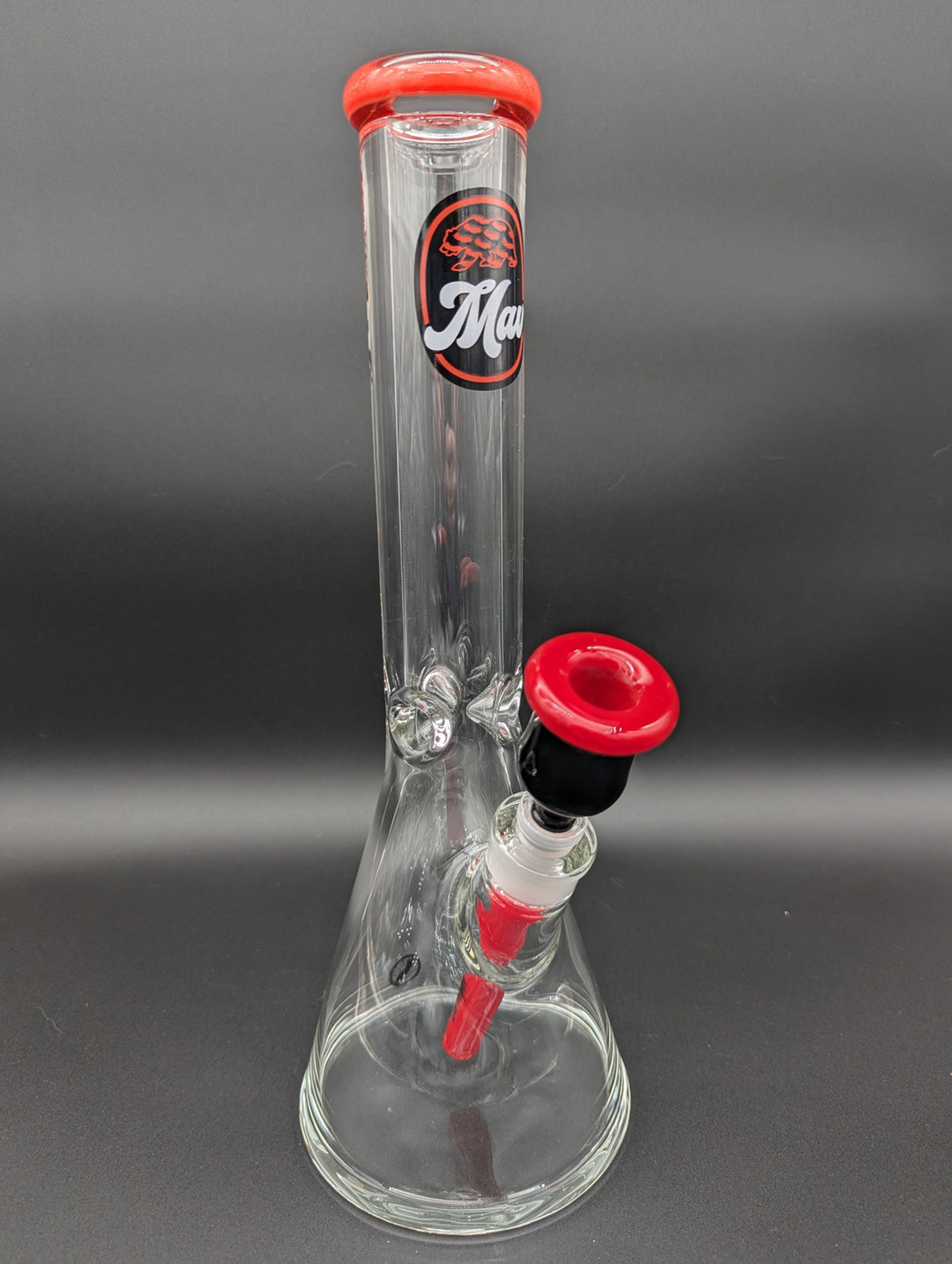 Preview pic of MAV GLASS CHIQUITA ACCENTED BEAKER - RED