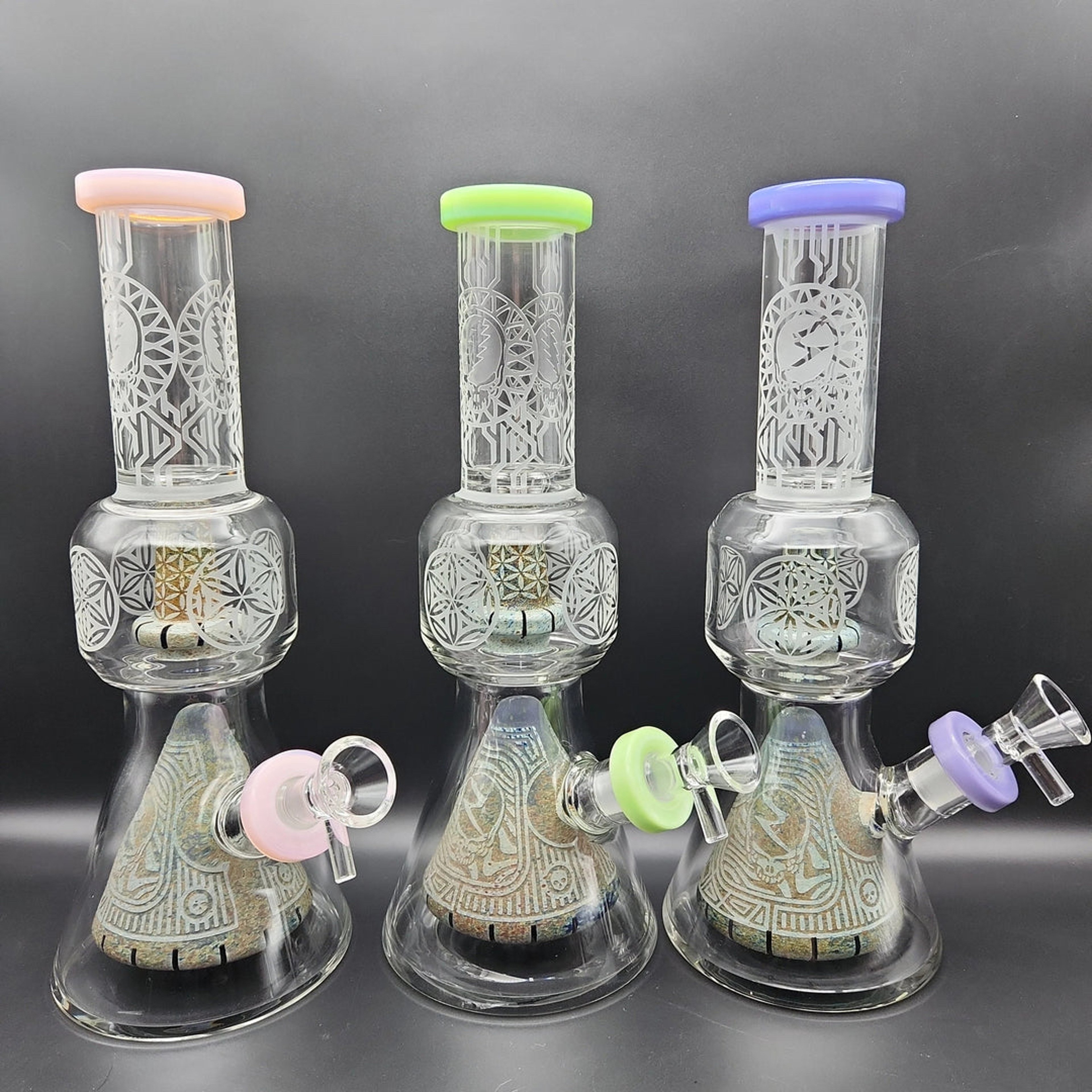 Preview pic of ETCHED STONE PYRAMID COLLINS BEAKER