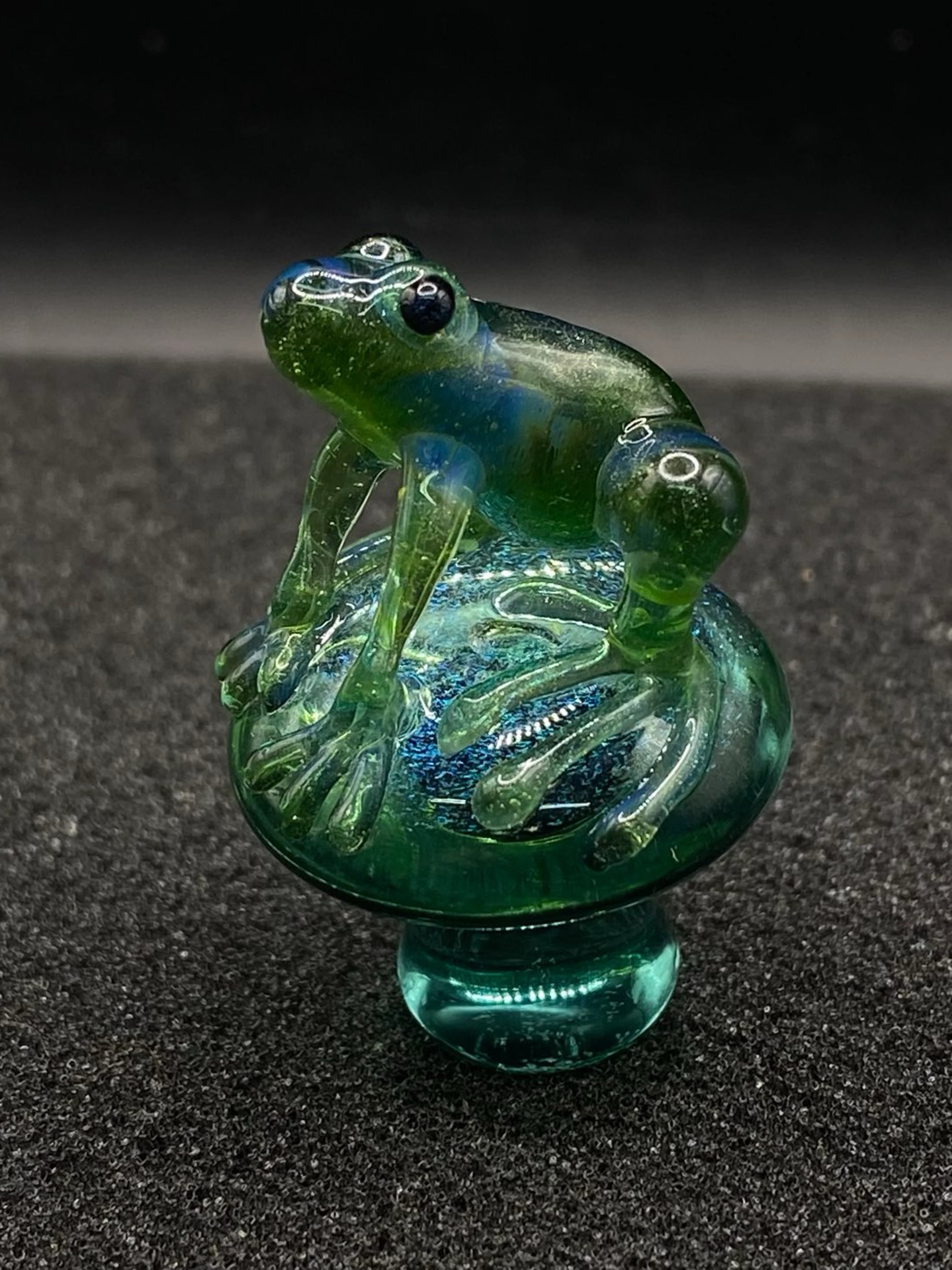 Frog Mushroom Plug Cap – Sculpted Topper for Terp Slurpers image 0