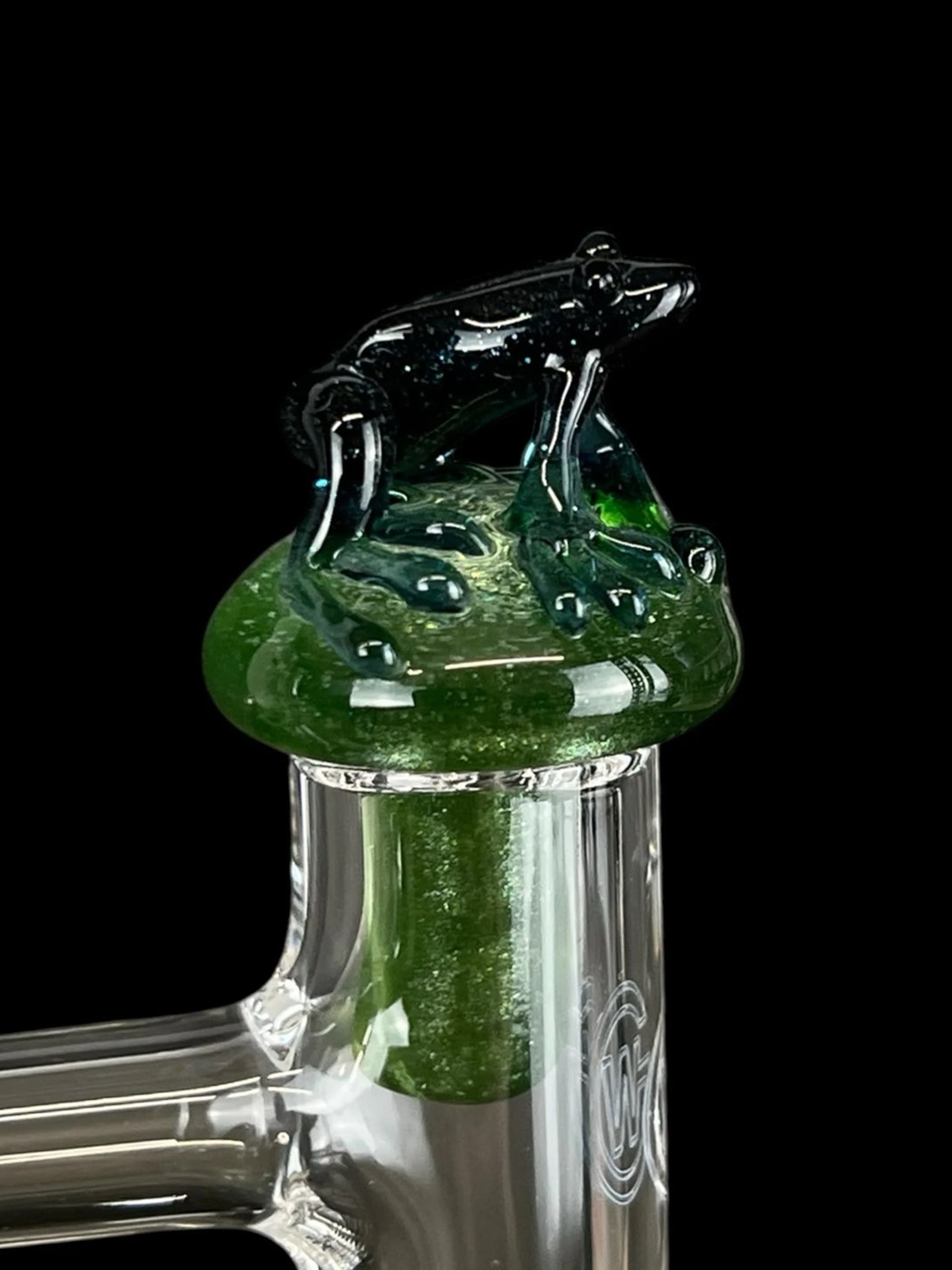 Preview pic of Frog Mushroom Plug Cap – Sculpted Topper for Control Tower