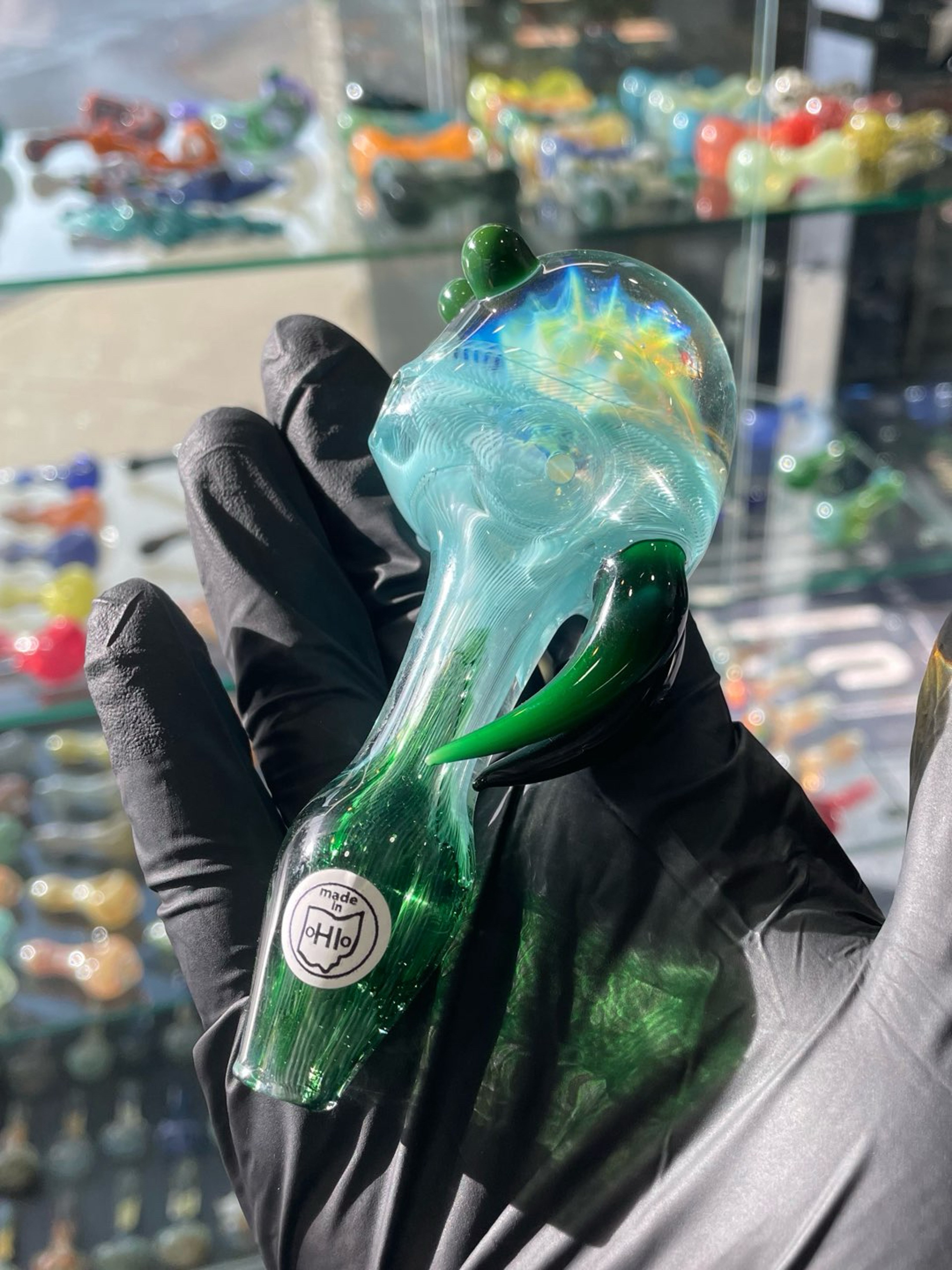 Preview pic of Redbone Glass Dry Pipe Honeycomb with Horns