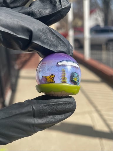 Preview pic of OBE Glass Pokémon Scene Marble