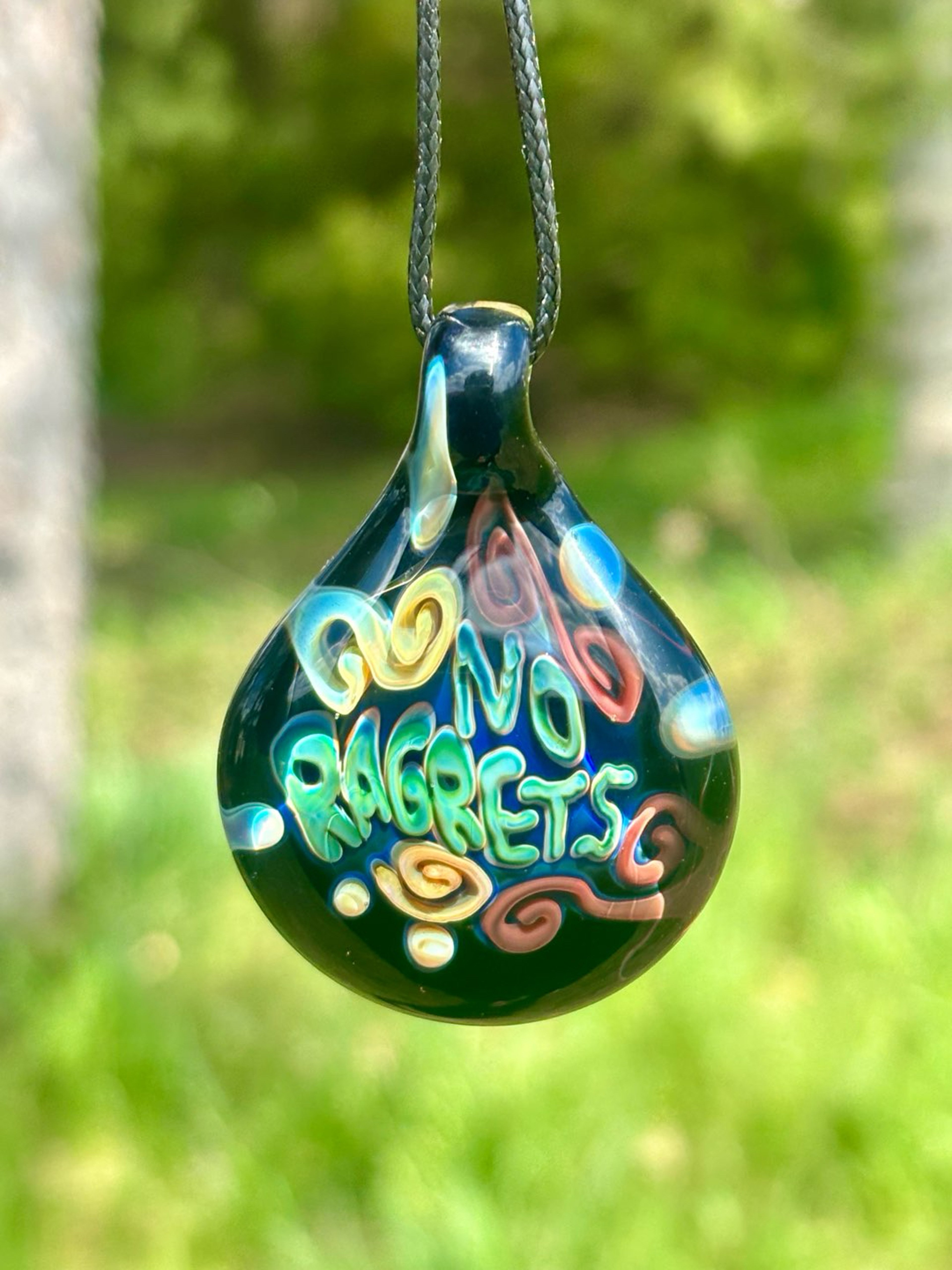 Preview pic of “No Ragrets” pendant necklace