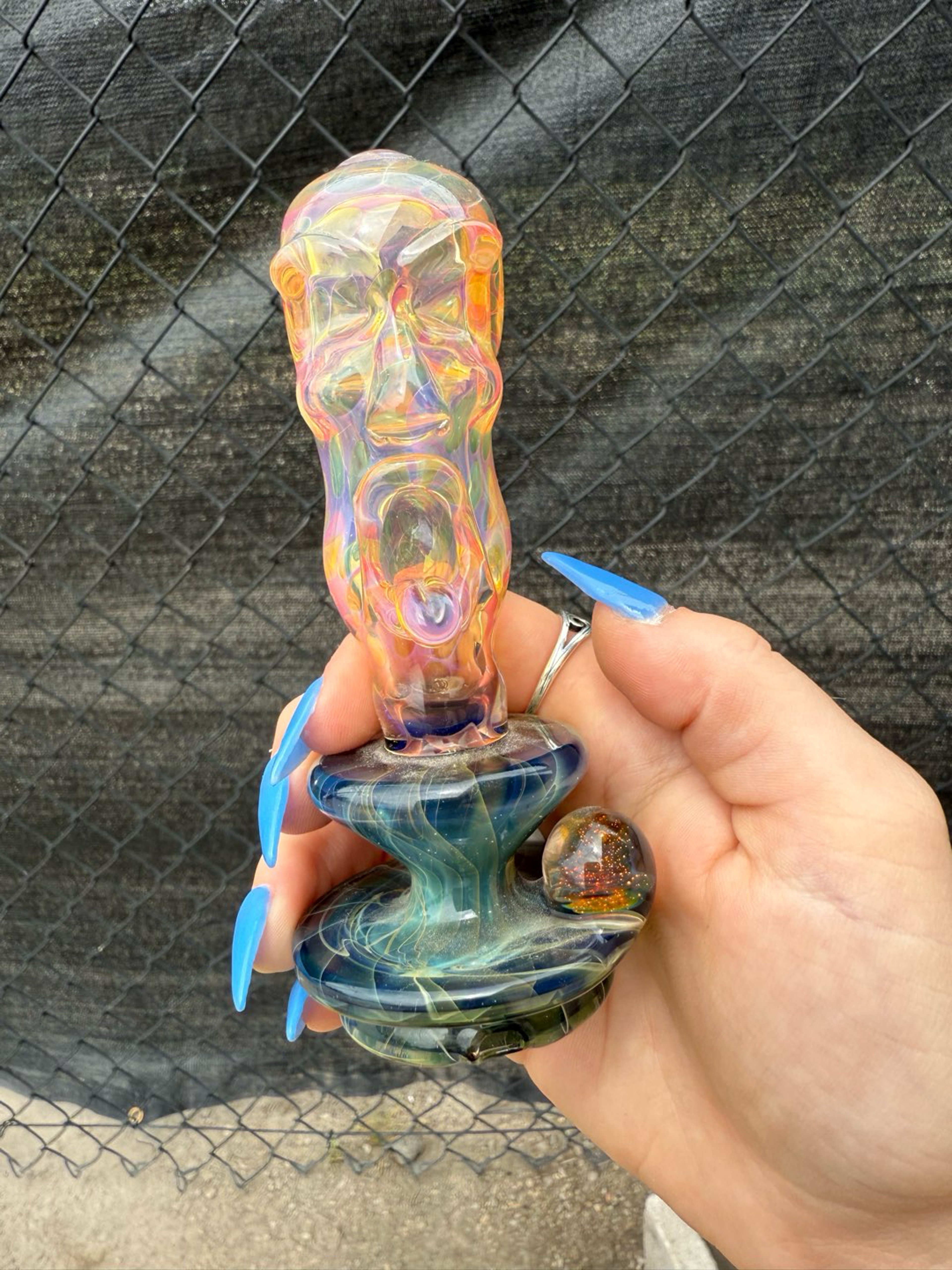 Preview pic of King Leo x Geoffmade puffco dry top