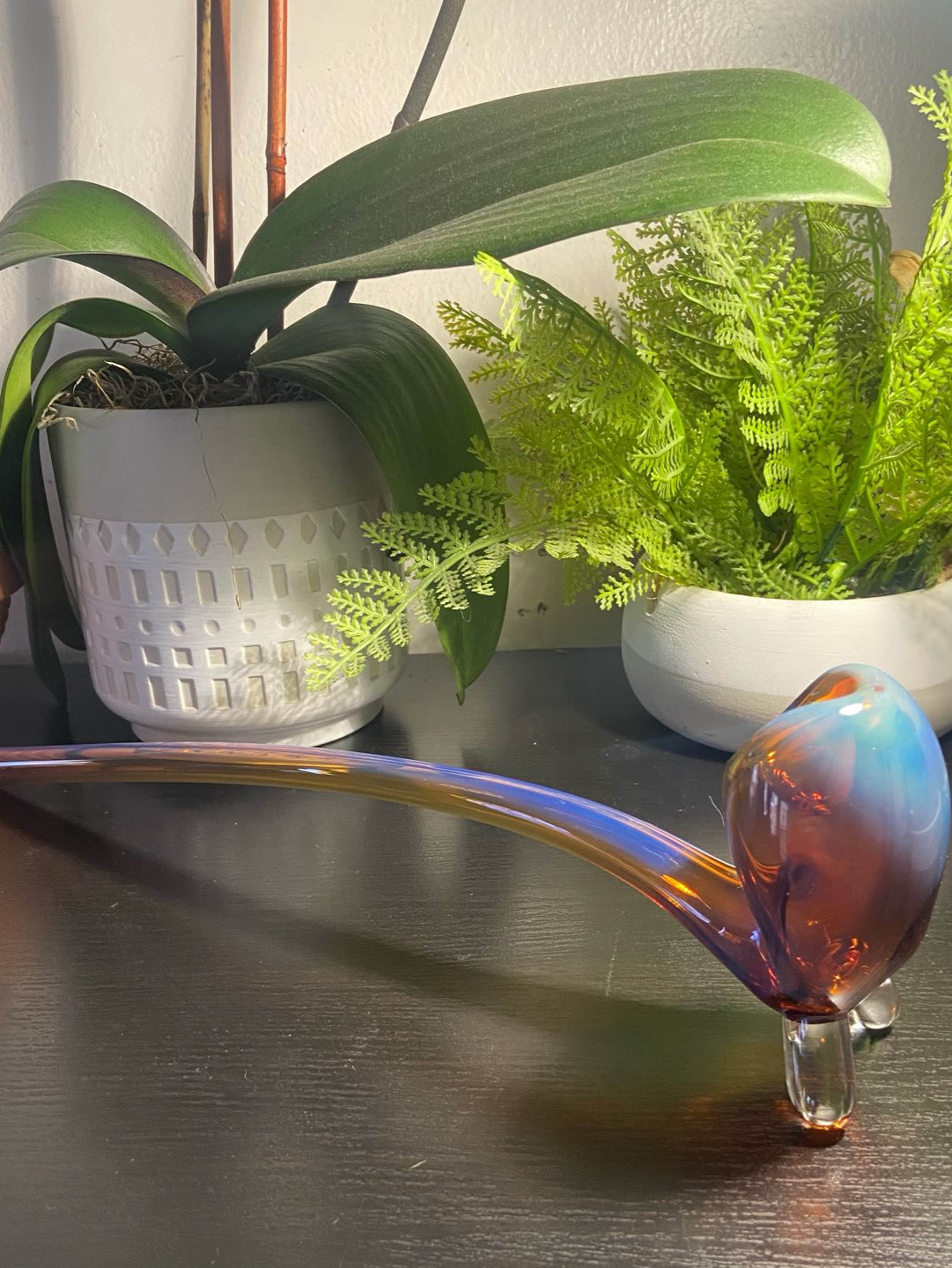 Preview pic of Gandalf Glass Pipe silver Fumed