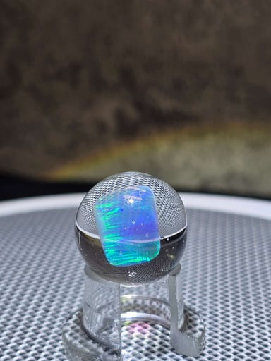 Preview pic of Big blue opal, small marble 23mm (D1)