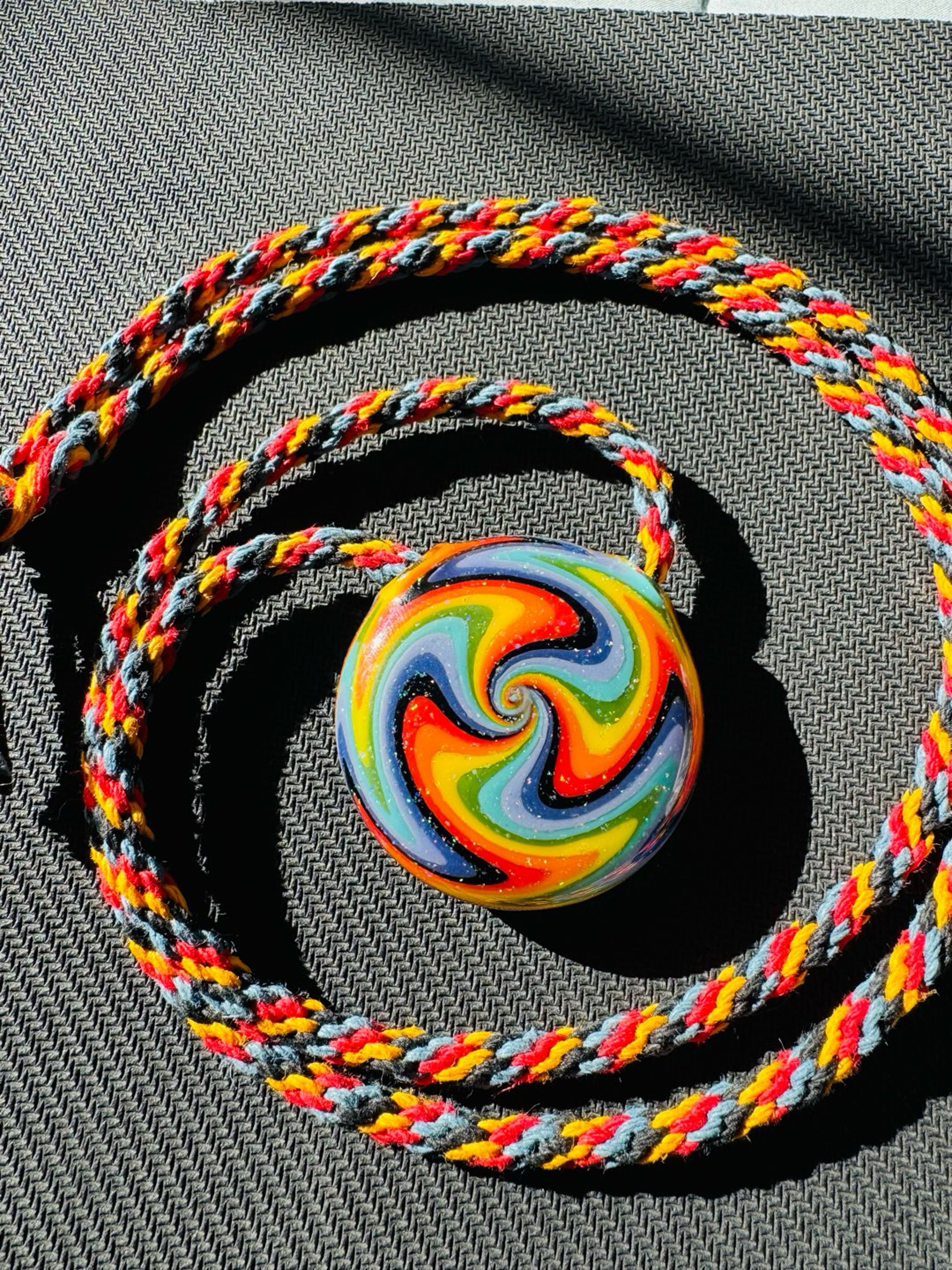 Preview pic of Heady Pendant Necklace/clasp Quality Hemp Handmade Custom Order Send Pic We Make