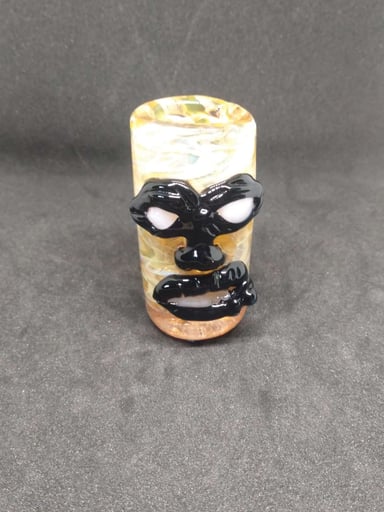 Preview pic of Sculpted face shot glass