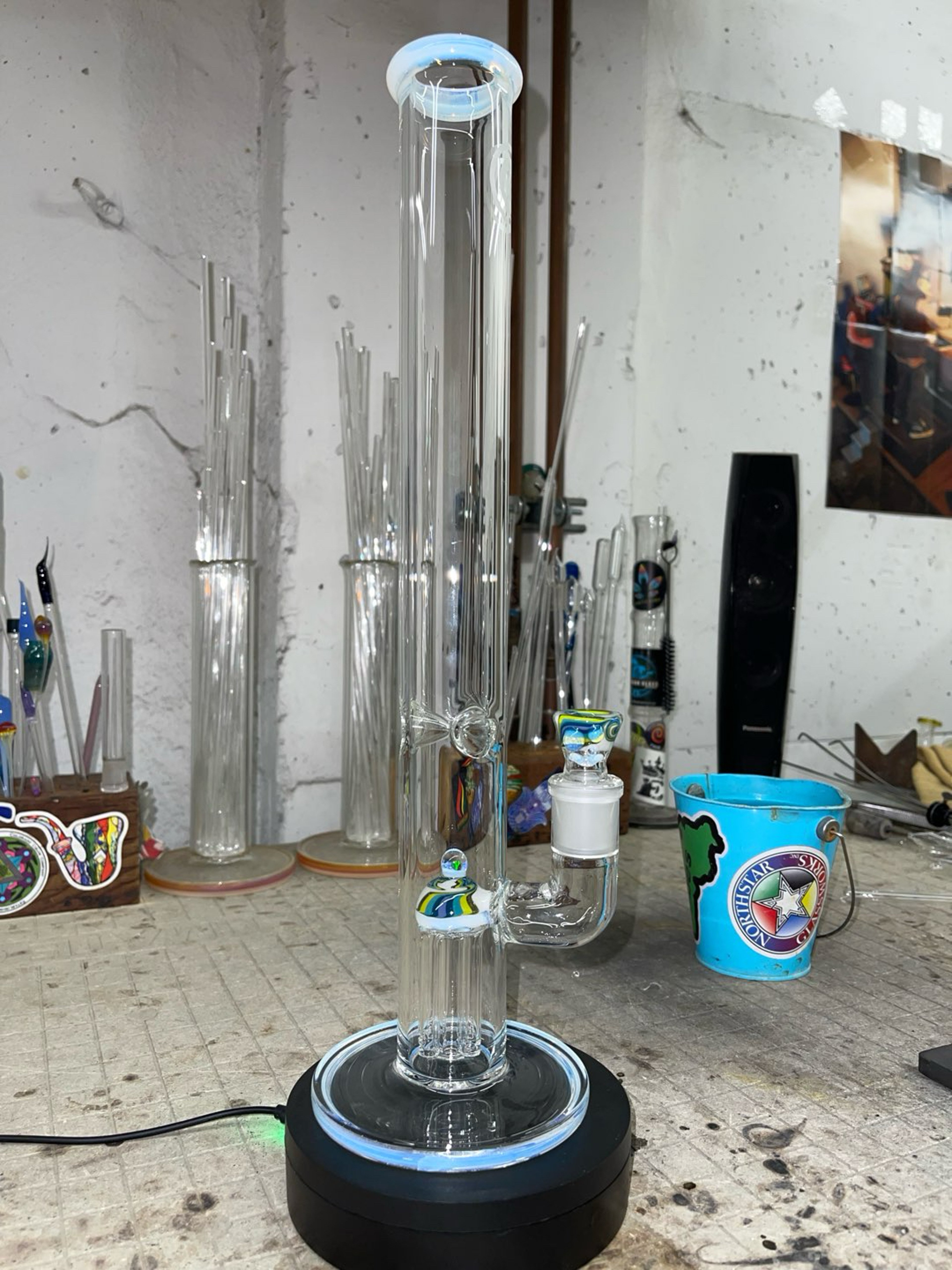 Preview pic of Secret white accents, 44x16” and 18mm 4 holes slide