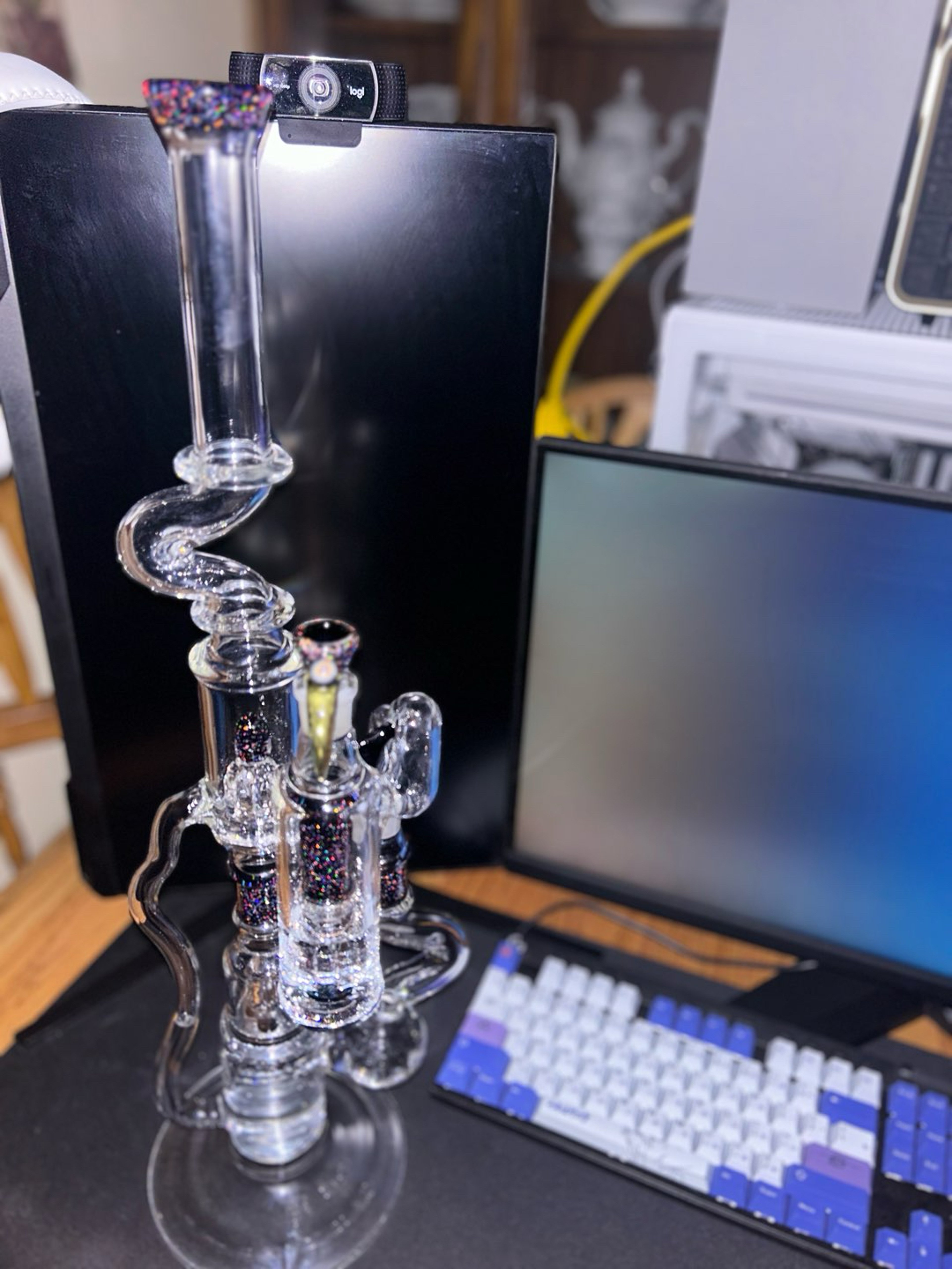 Preview pic of FWG Crushed Opal Space Staff Recycler Set