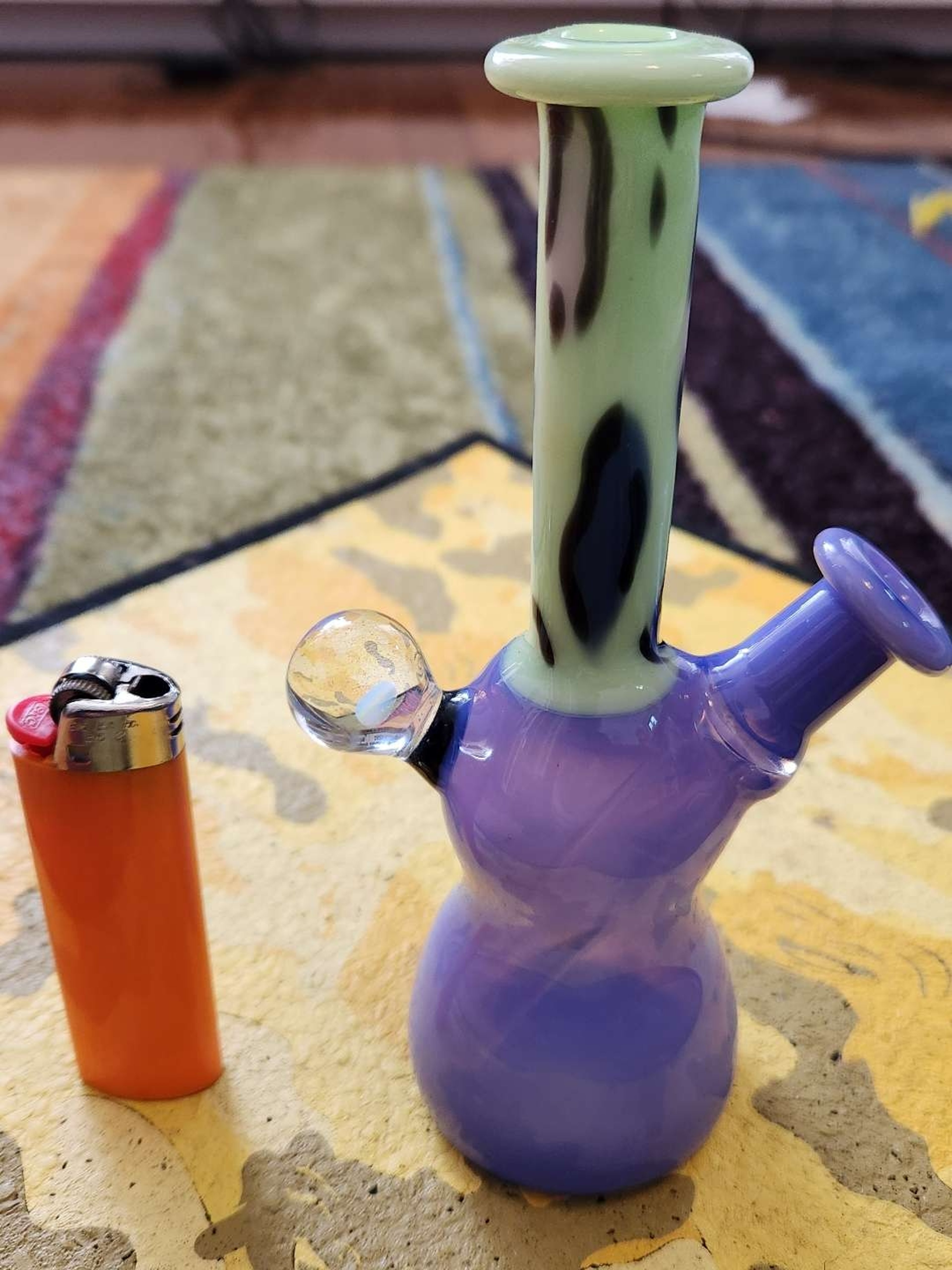 Preview pic of Leopard print mini tube with opal