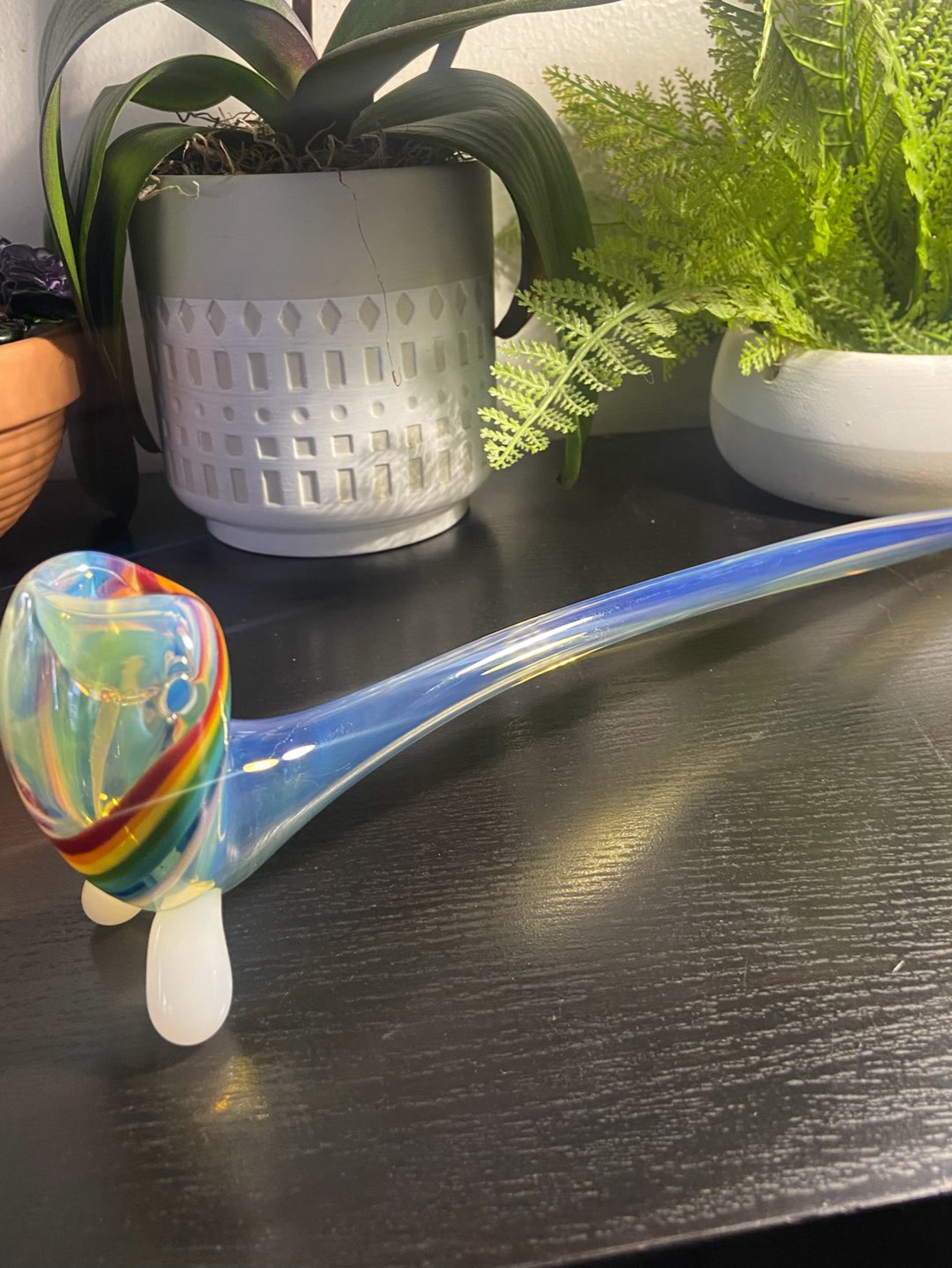 Preview pic of Gandalf Glass Pipe Rainbow color