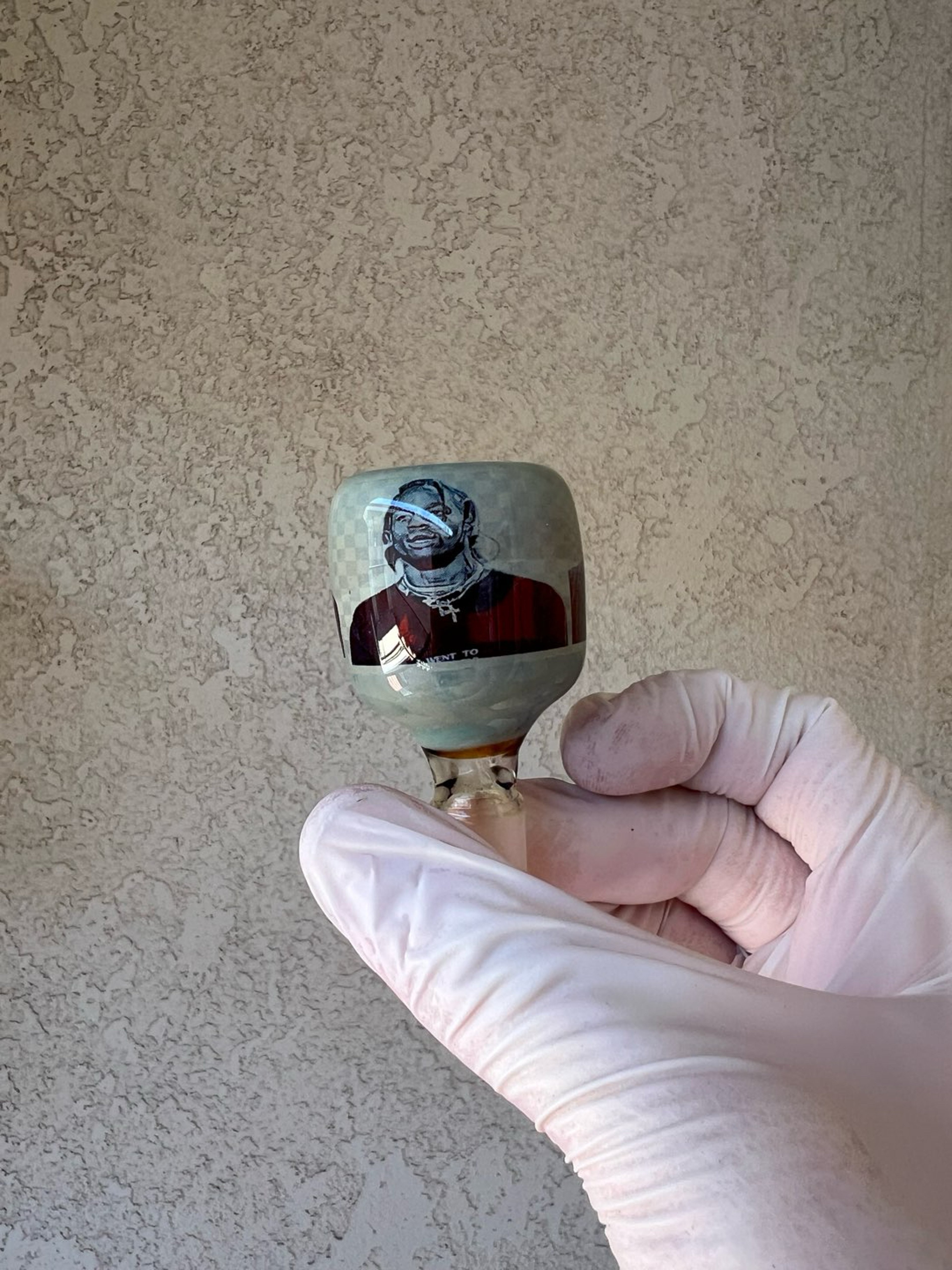 Preview pic of RxGlassworks Silver Fumed Travis Scott Slide