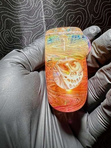 Preview pic of Hugh Glass Fumed Hammer with Deadhead Skull