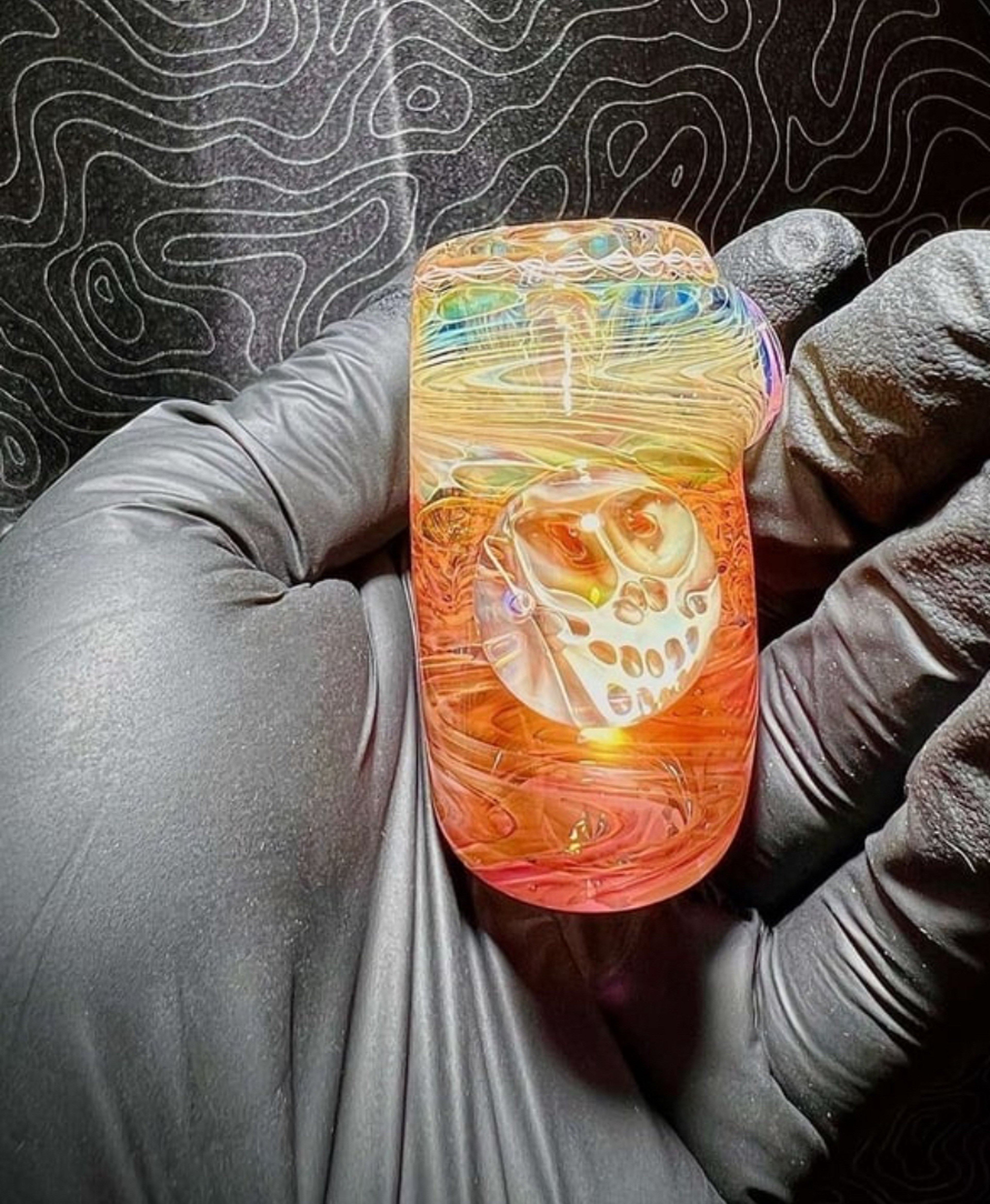 Preview pic of Hugh Glass Fumed Hammer with Deadhead Skull