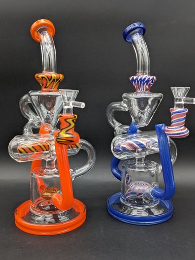 Preview pic of TRIPLE LAYER WIG WAG RECYCLER BONG