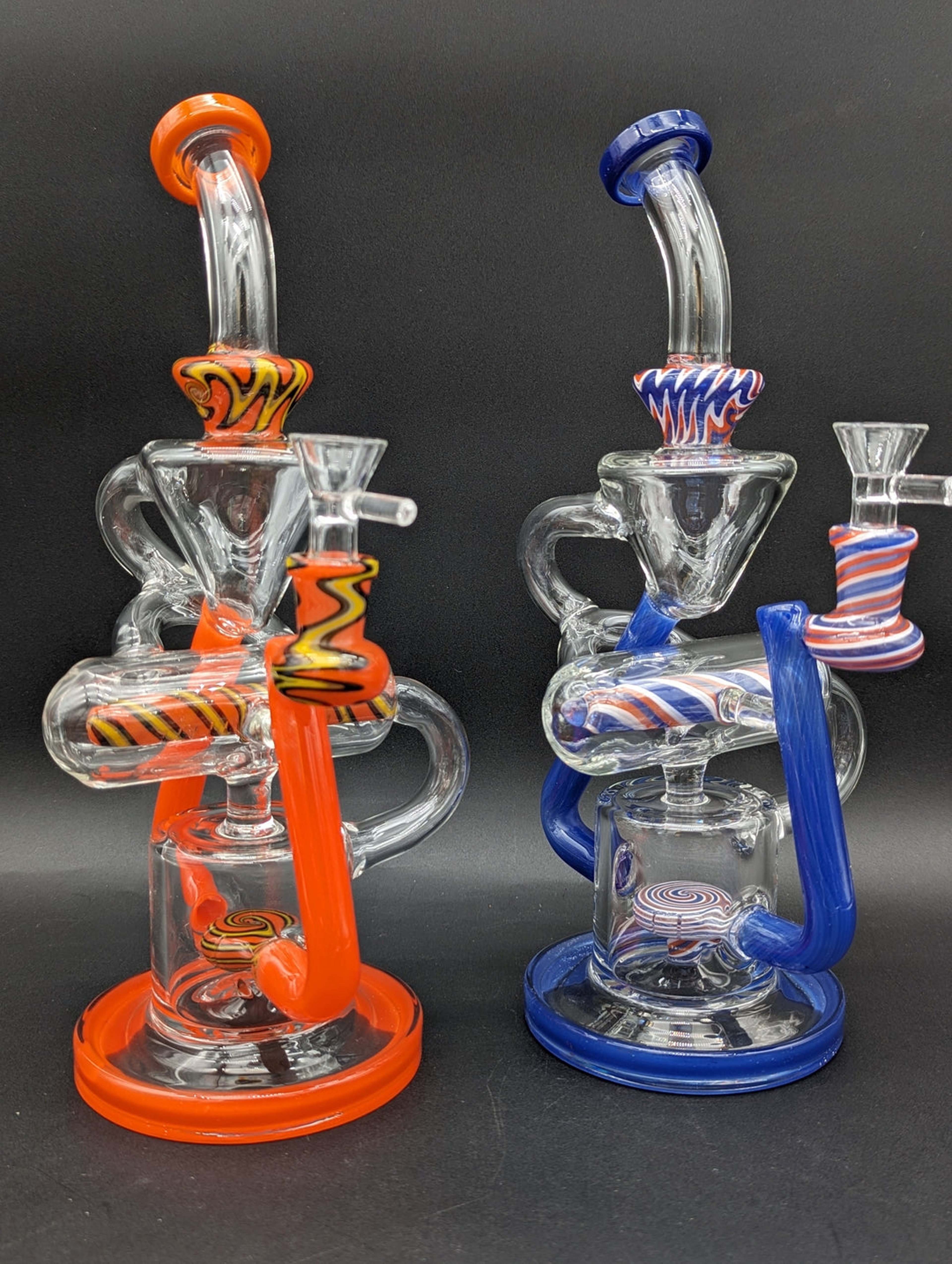 Preview pic of TRIPLE LAYER WIG WAG RECYCLER BONG
