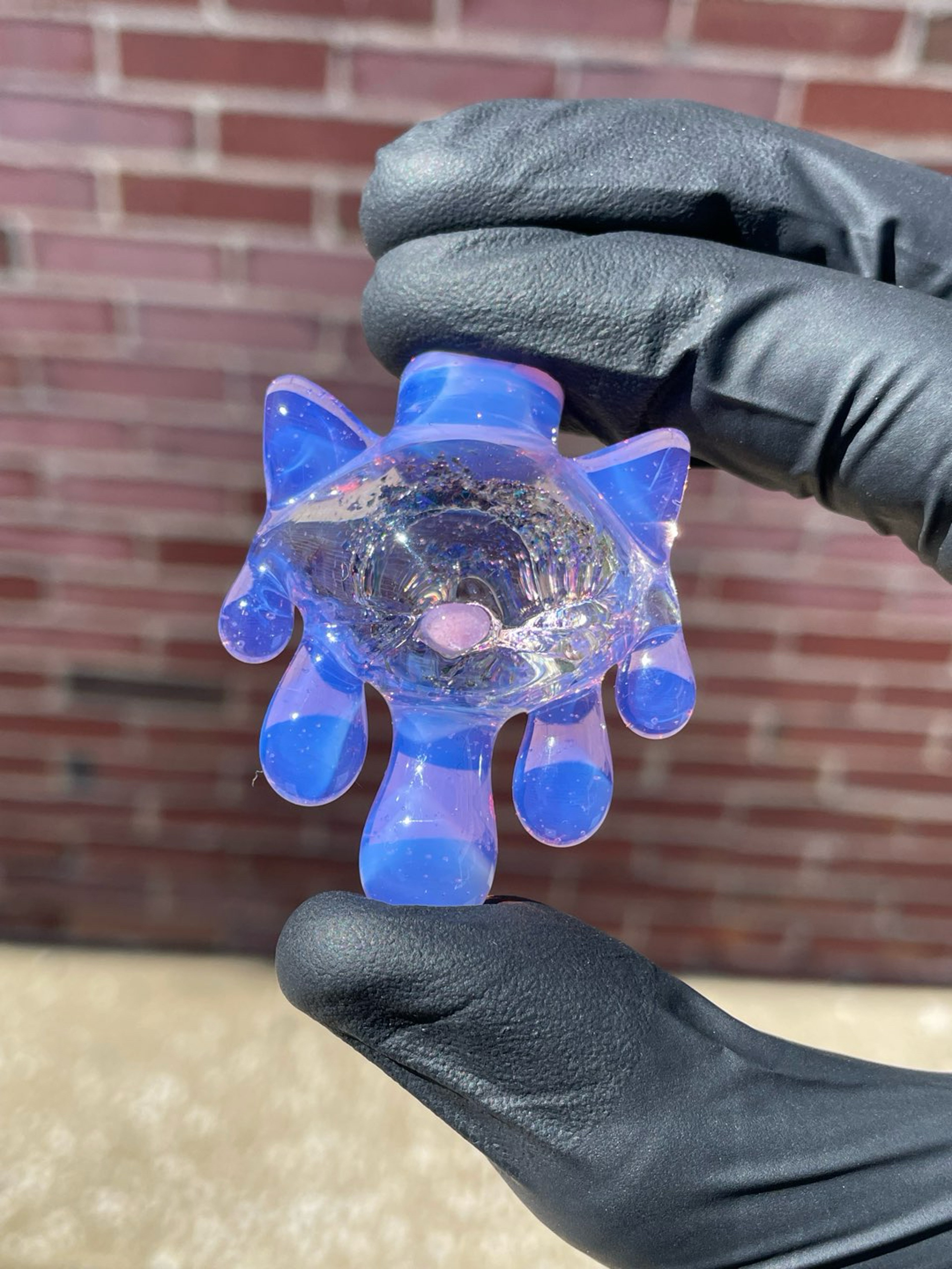 Preview pic of CiciKitty Glass 5-Drip Kitty Pendant
