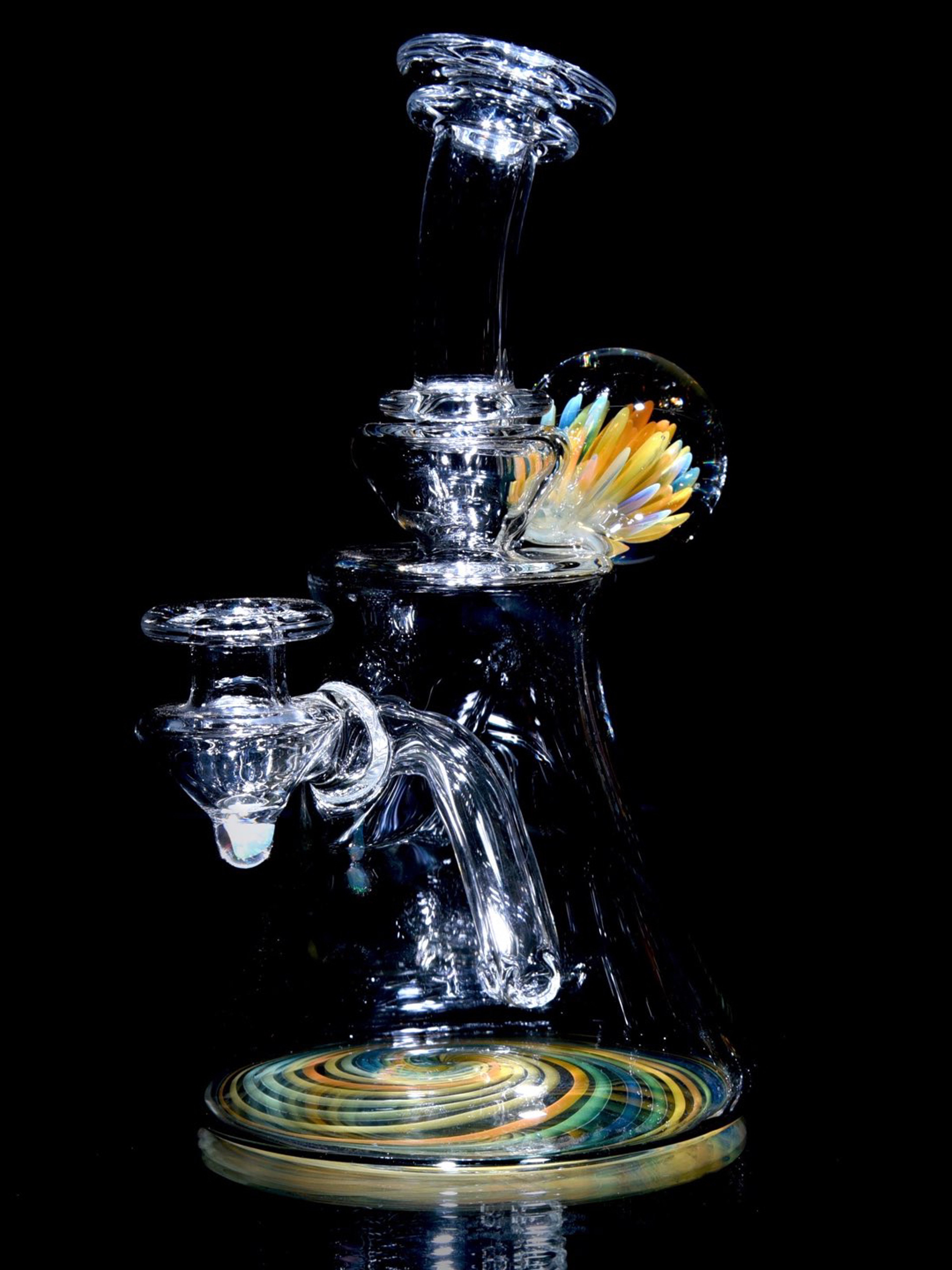 Preview pic of Jakers - Fumed Reversal Base Banger Hanger w/ Implosion & Opal Joint - 10mm Female