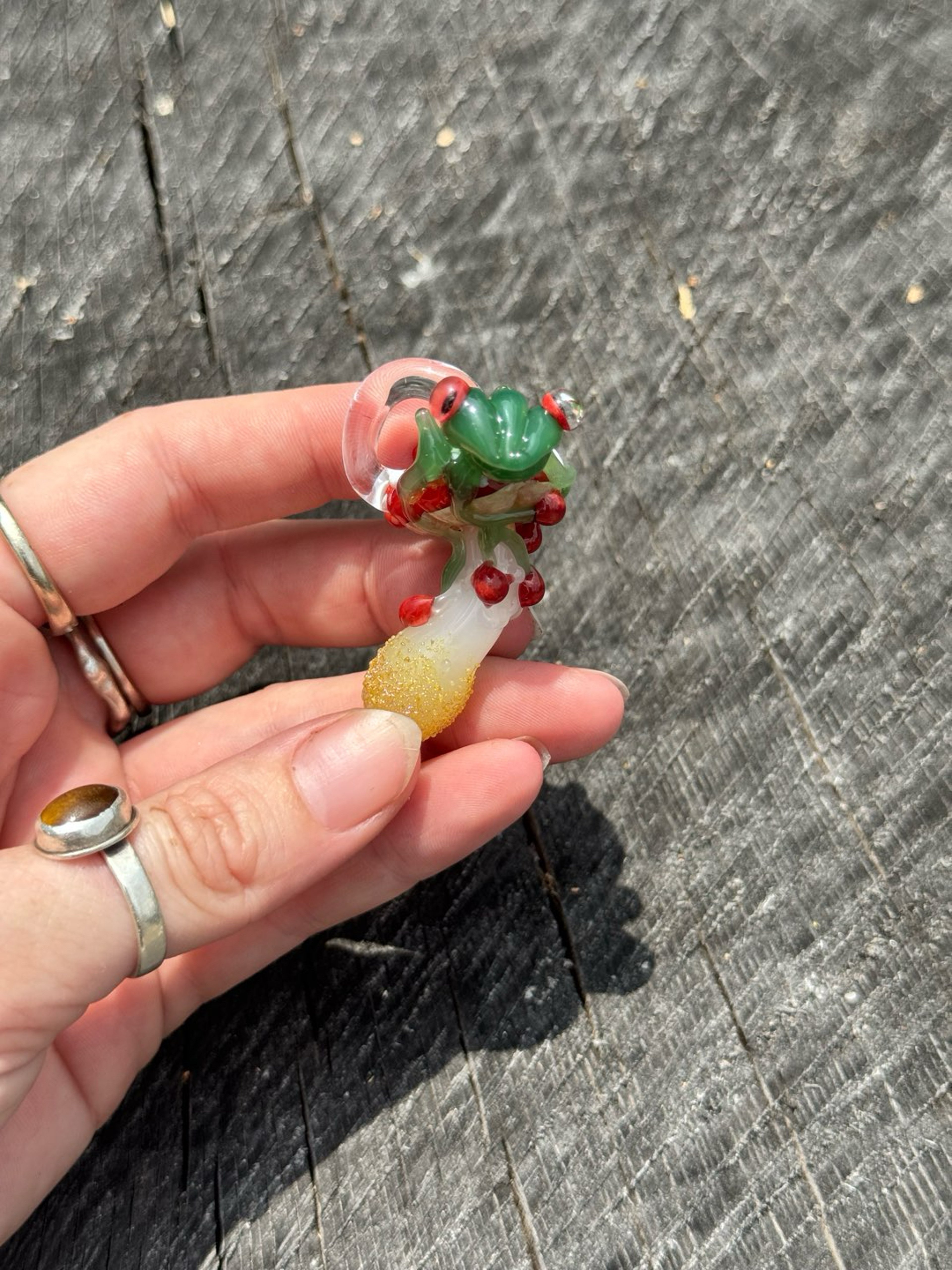 Preview pic of Frog on a mushroom Pendant