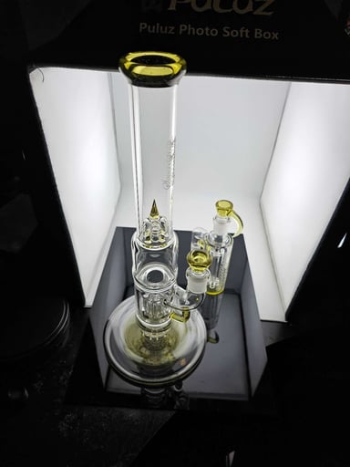Preview pic of Sovereignty FA Straight Neck 44mm Hollow Foot Pint Pillar Set - Translucent Yoshi CFL