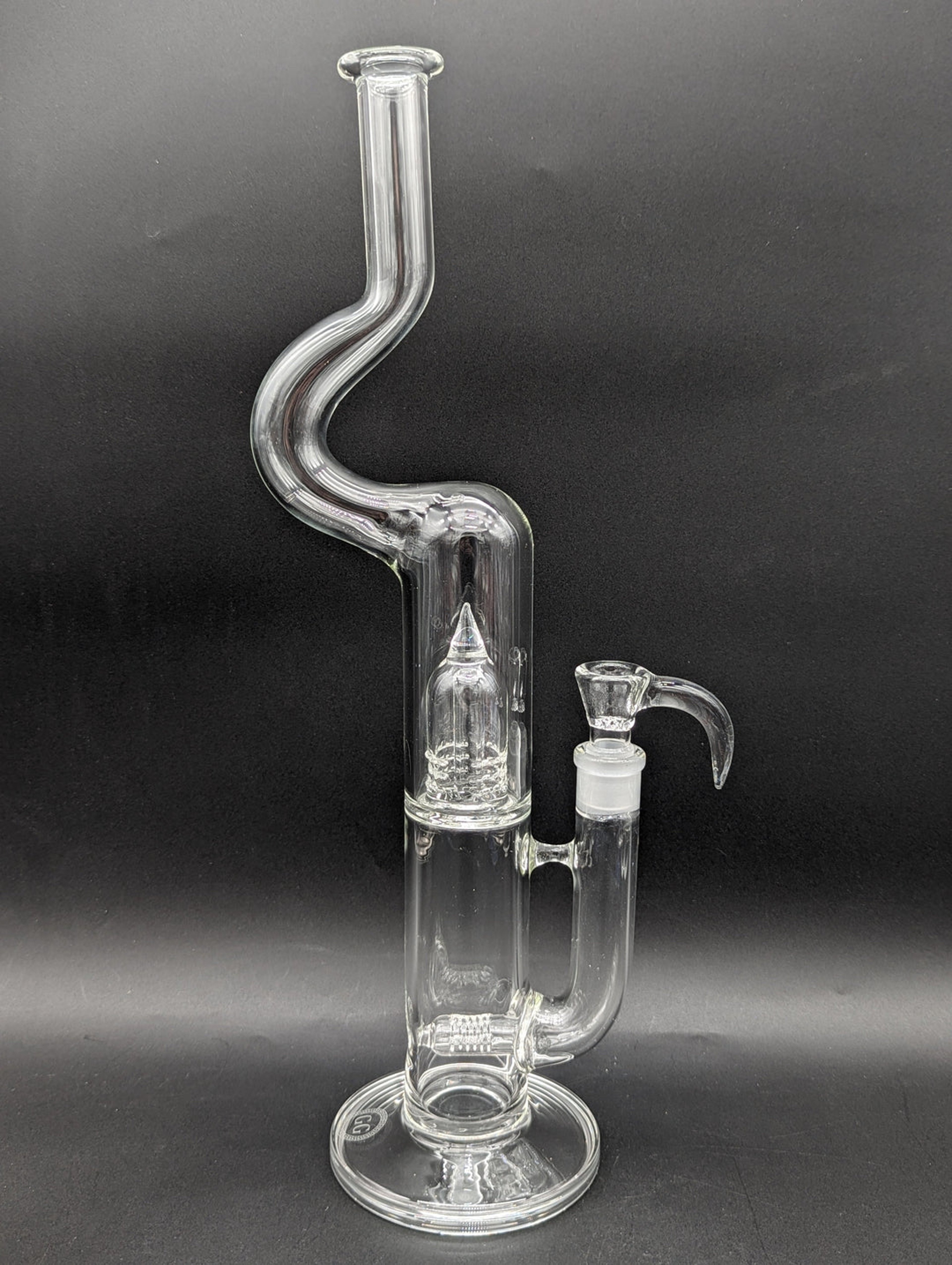 Preview pic of GREEK GLASS NATTY NECK INLINE DOME w/ 6-HOLE SLIDE