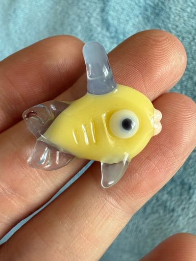 Preview pic of Wired Glass Fish Pendant