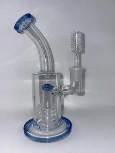 Preview pic of Tall Matrix perc Dab Rig 14mm setup comes with 14mm 6 Knot Quartz Banger