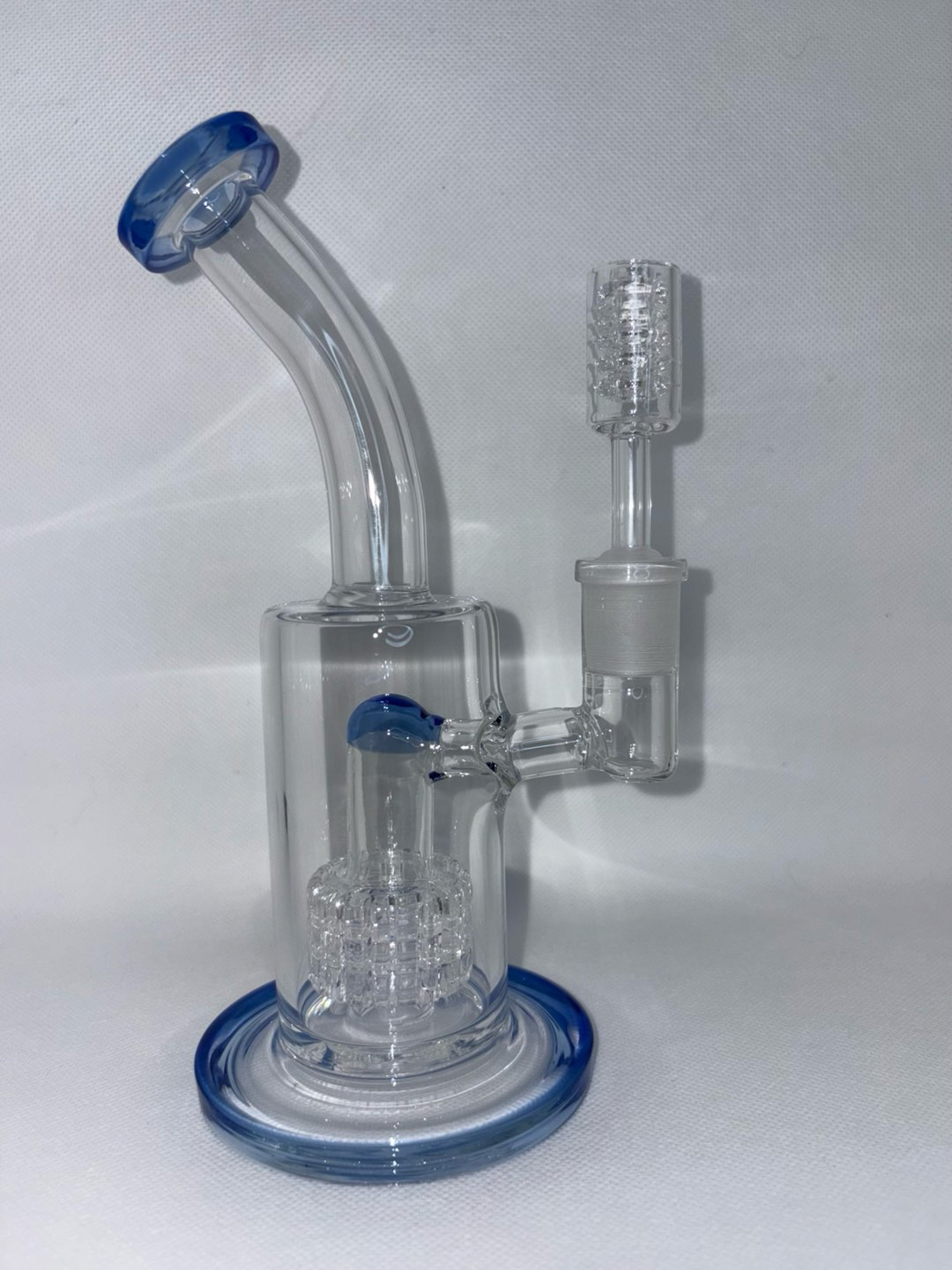 Preview pic of Tall Matrix perc Dab Rig 14mm setup comes with 14mm 6 Knot Quartz Banger