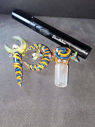 Preview pic of El Molloboro Fire and ice slide and poker set with torch