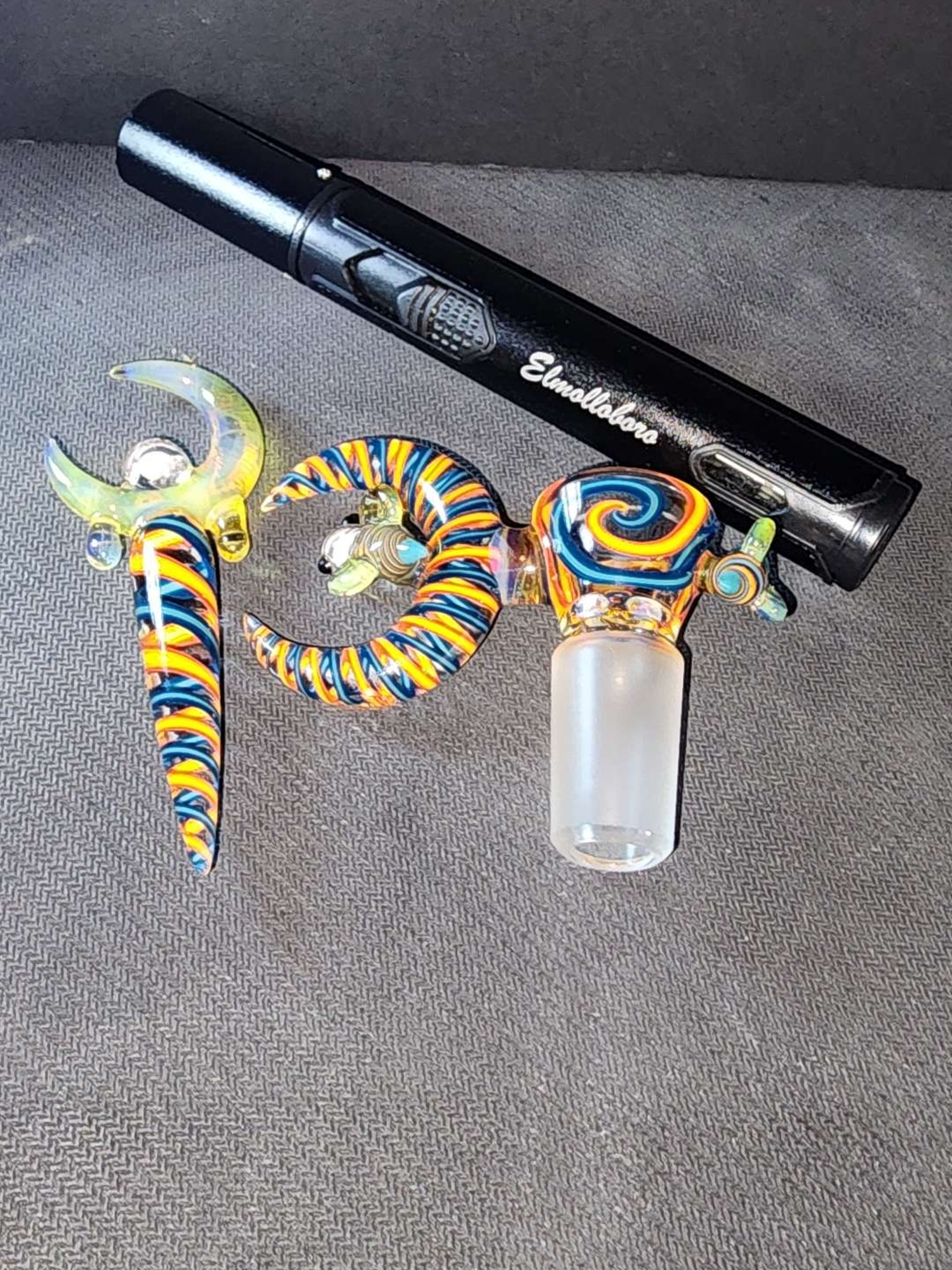 Preview pic of El Molloboro Fire and ice slide and poker set with torch