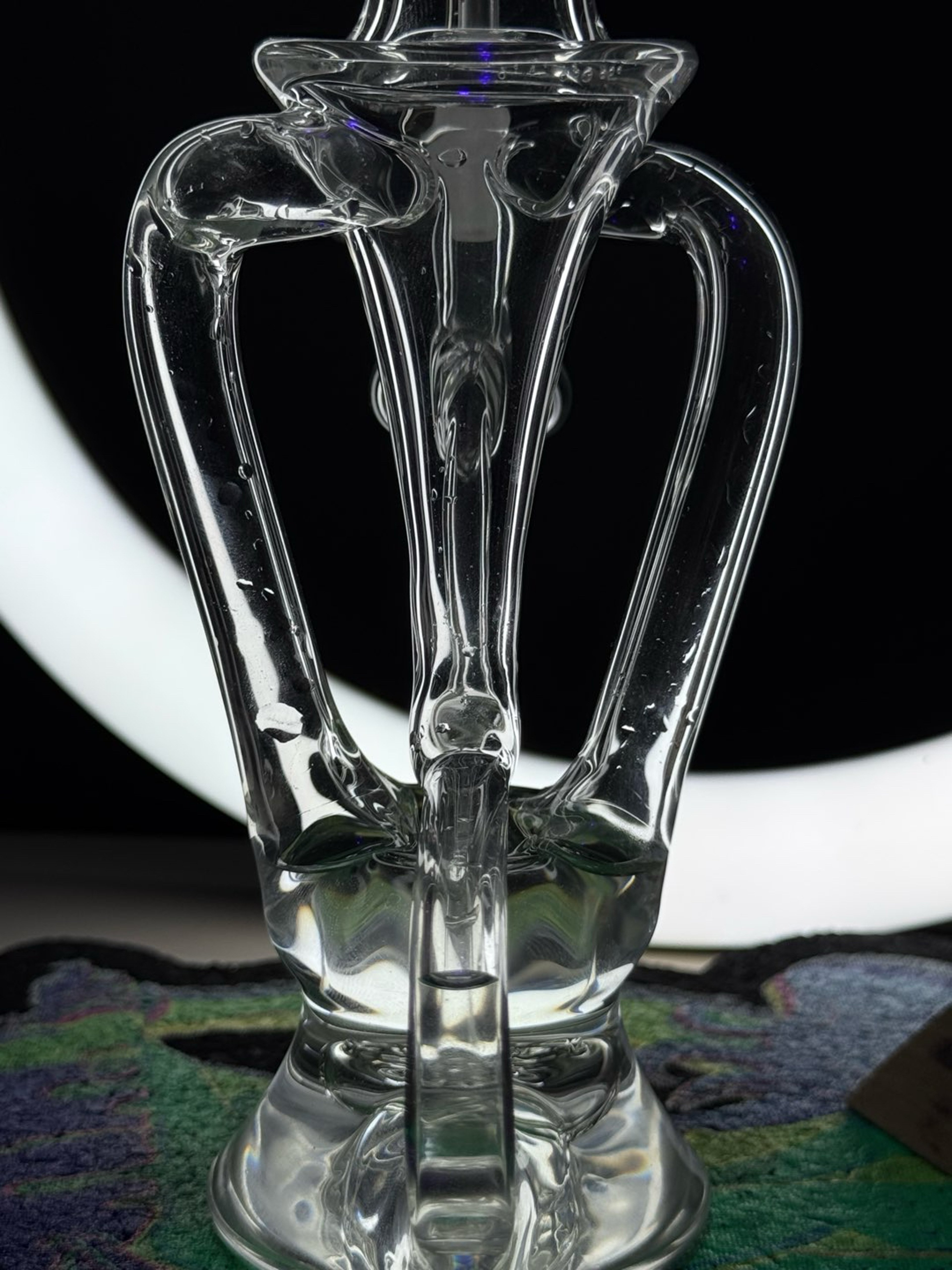 Preview pic of @Prophecy_Glass Dual Uptake Floating Recycler - Clear