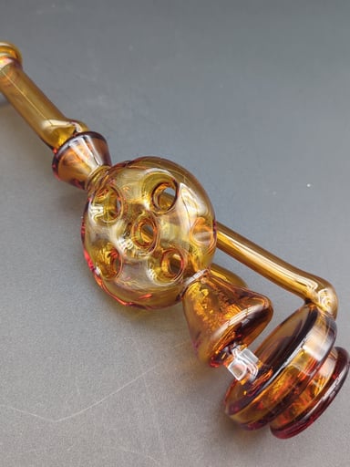 Preview pic of SWISS PERC PUFFCO PEAK GLASS TOP - Amber