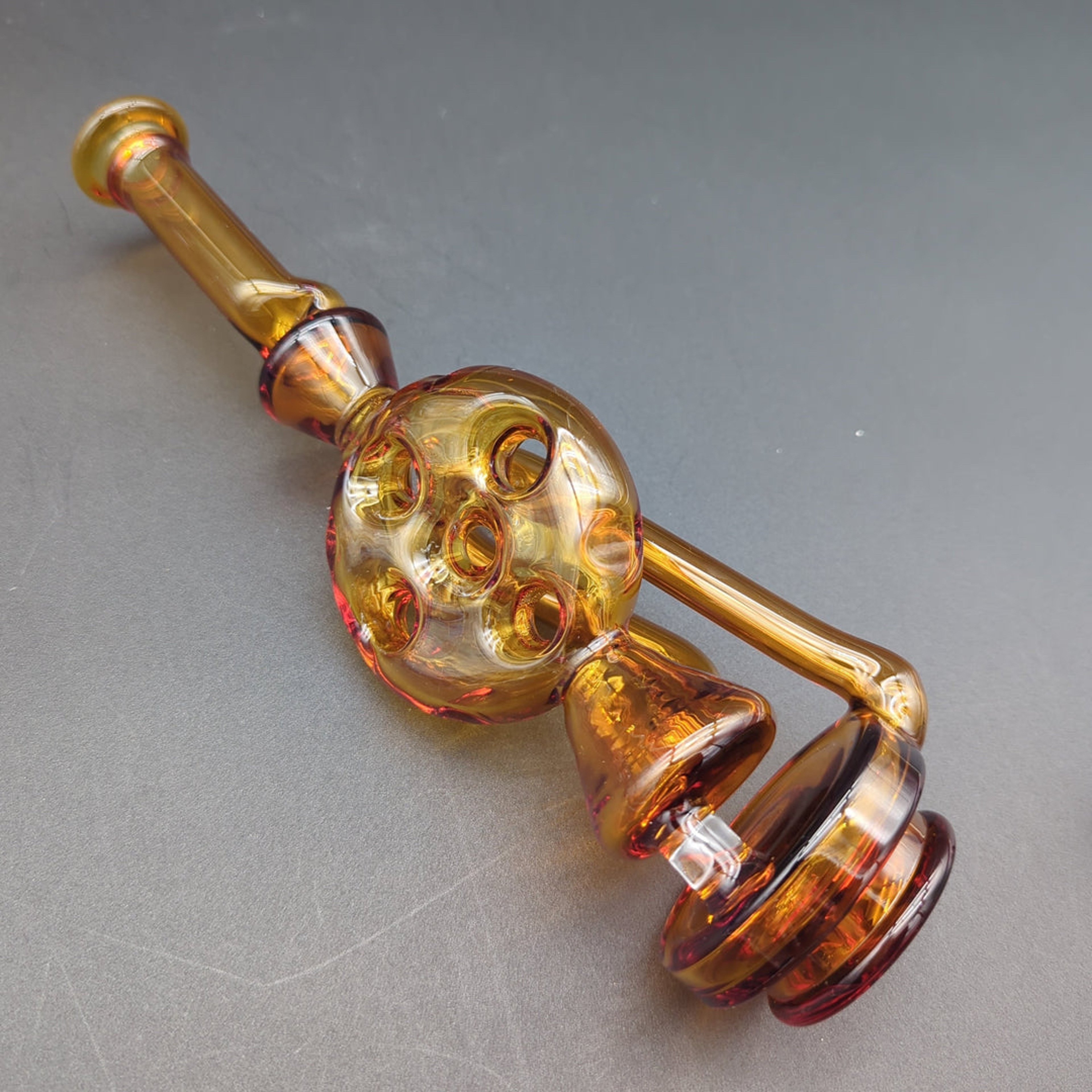 Preview pic of SWISS PERC PUFFCO PEAK GLASS TOP - Amber
