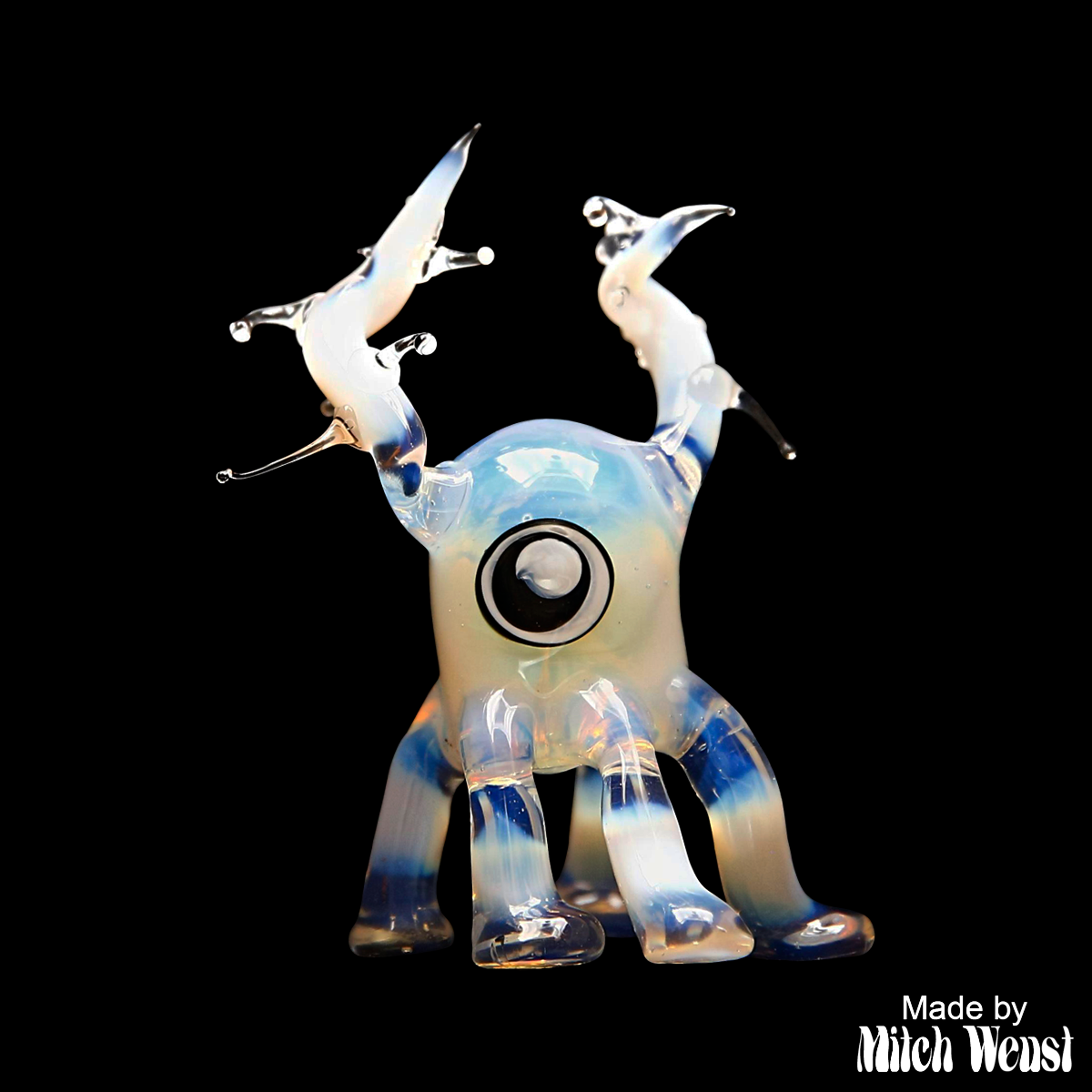 Preview pic of **PROMO PRICING** Devil Dog Handmade Glass Characters
