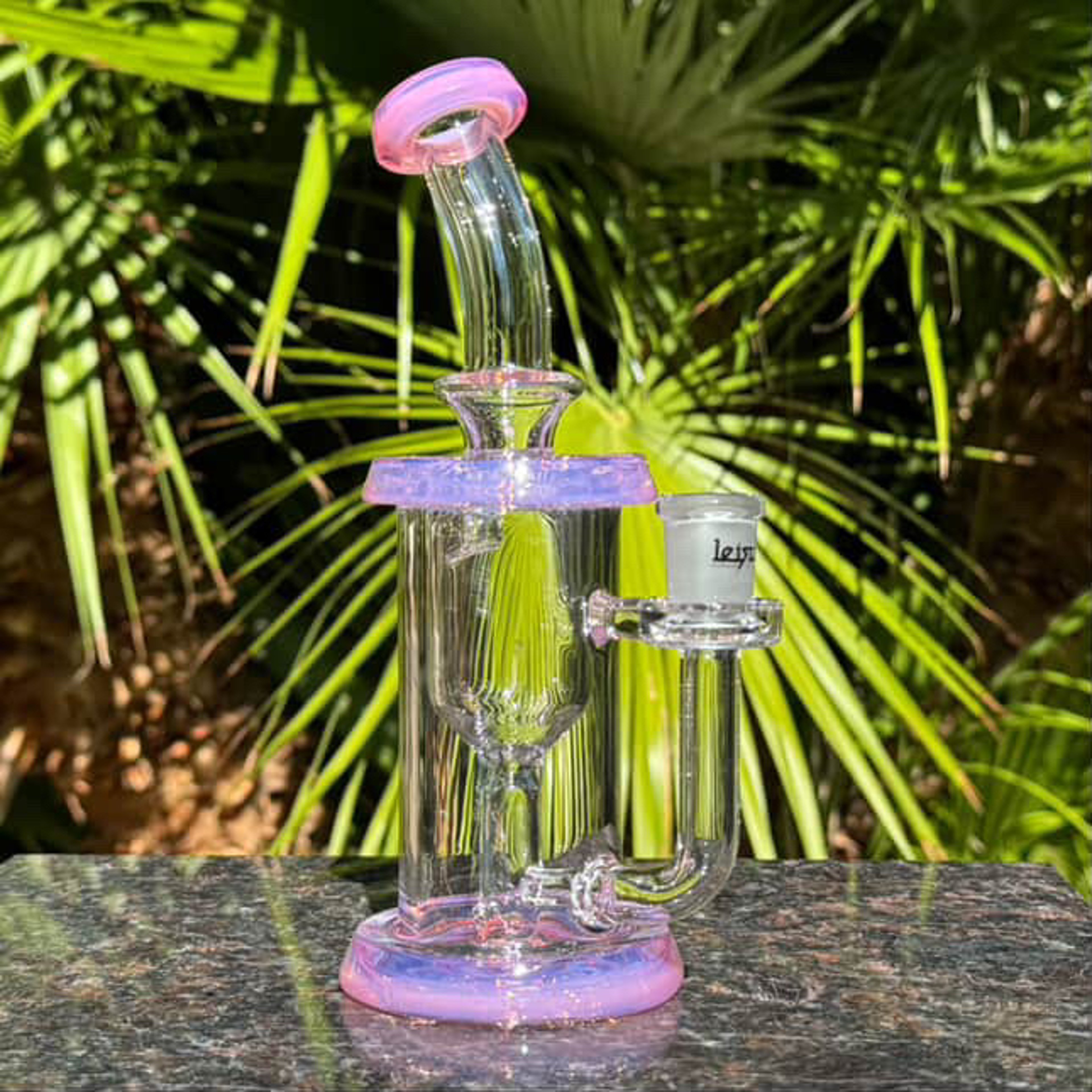 Preview pic of Leisure Glass Color Accented Incycler | Pink Slyme