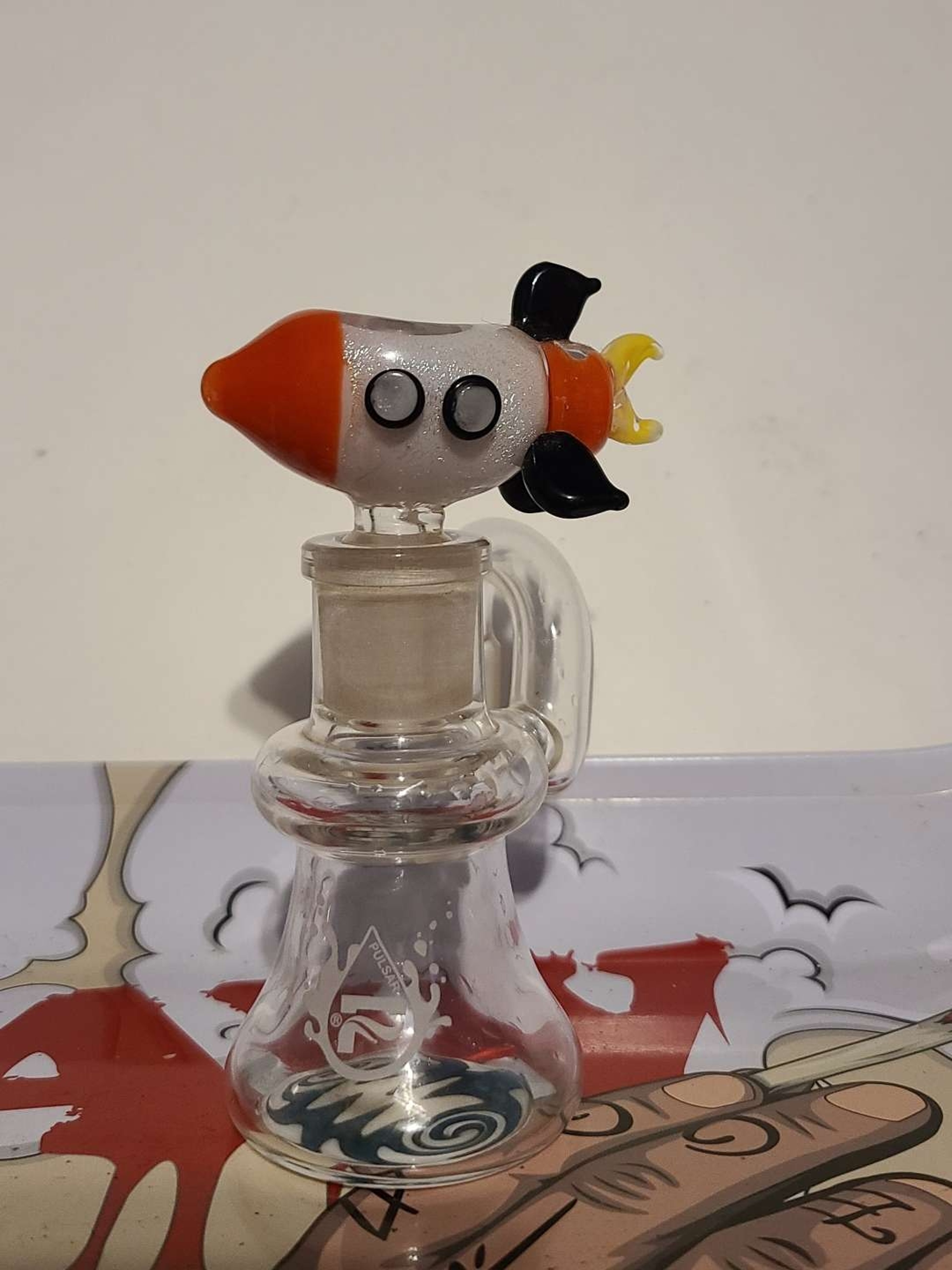 Preview pic of 14mm Empire Glassworks Rocketship Bowl/14mm Pulsar dry ash catcher
