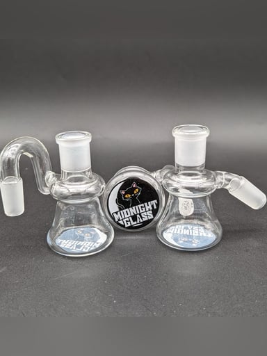 Preview pic of MIDNIGHT GLASS CLEAR DRY ASH CATCHER 14MM